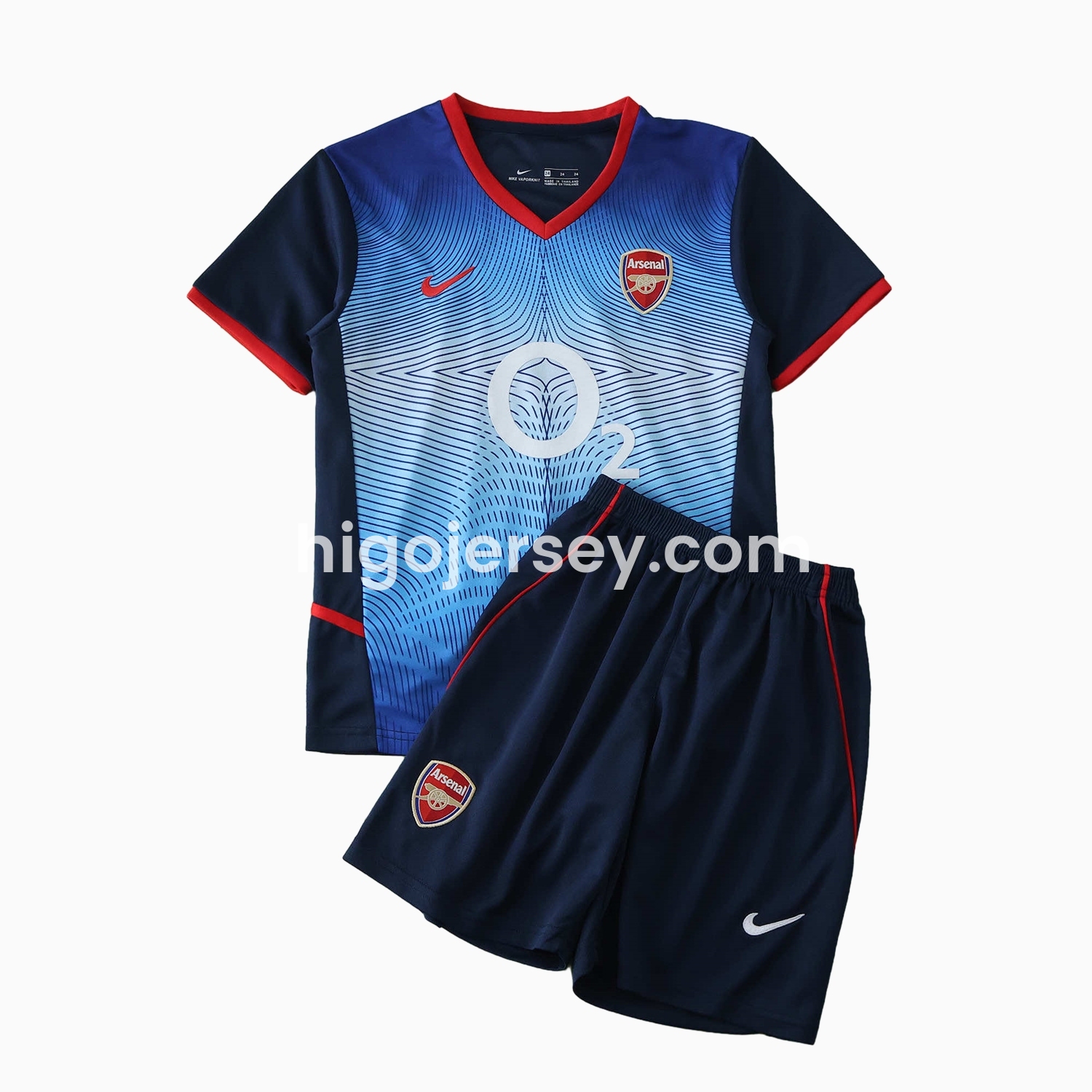 Higojerseys-Retro Arsenal 2002-03 Away Kids Kit