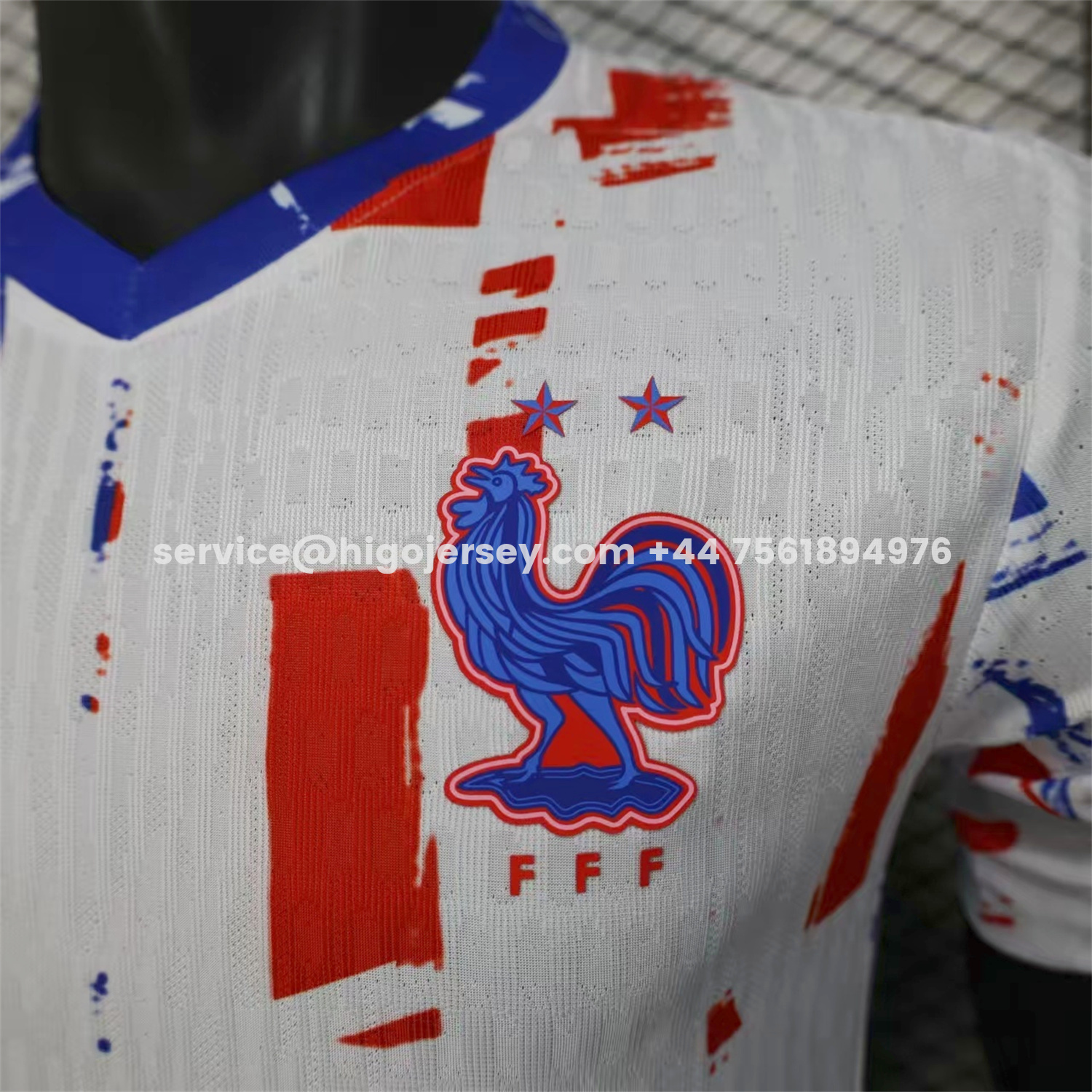Higojerseys-France 2026 White Red Blue Special Jersey - Player Version