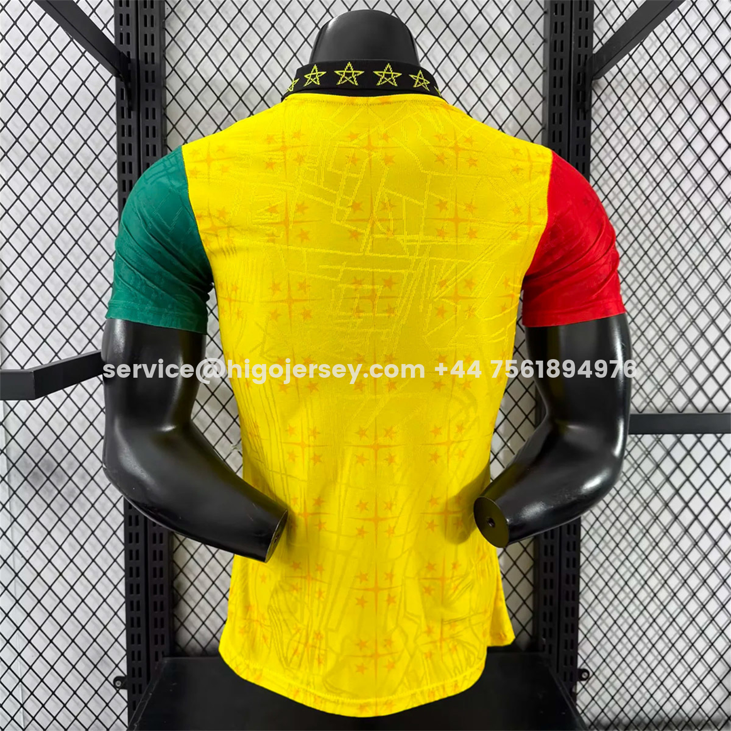Higojerseys-Ghana 2026 Coat Of Arms Yellow Special Jersey - Player Version