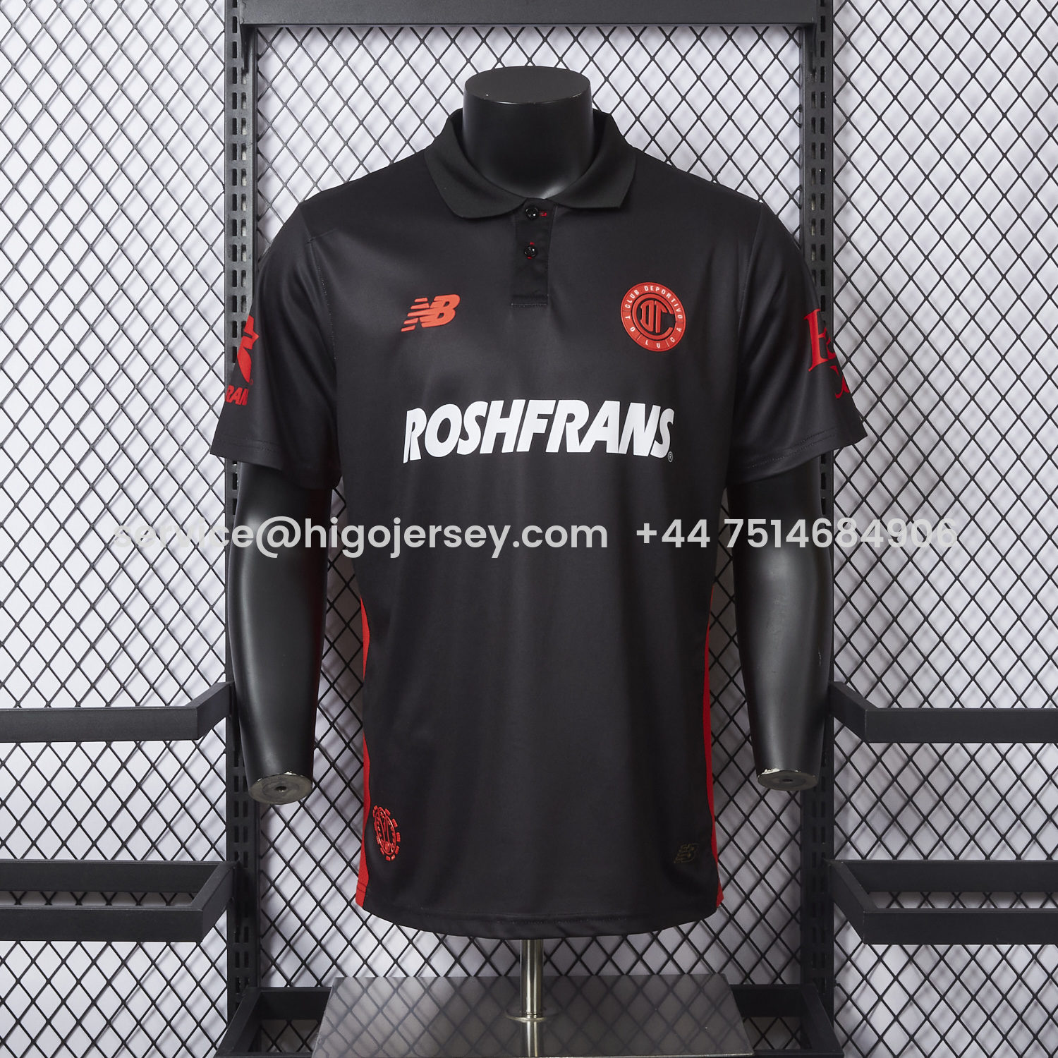 Higojerseys-Toluca 25-26 Third Black Jersey - Player Version