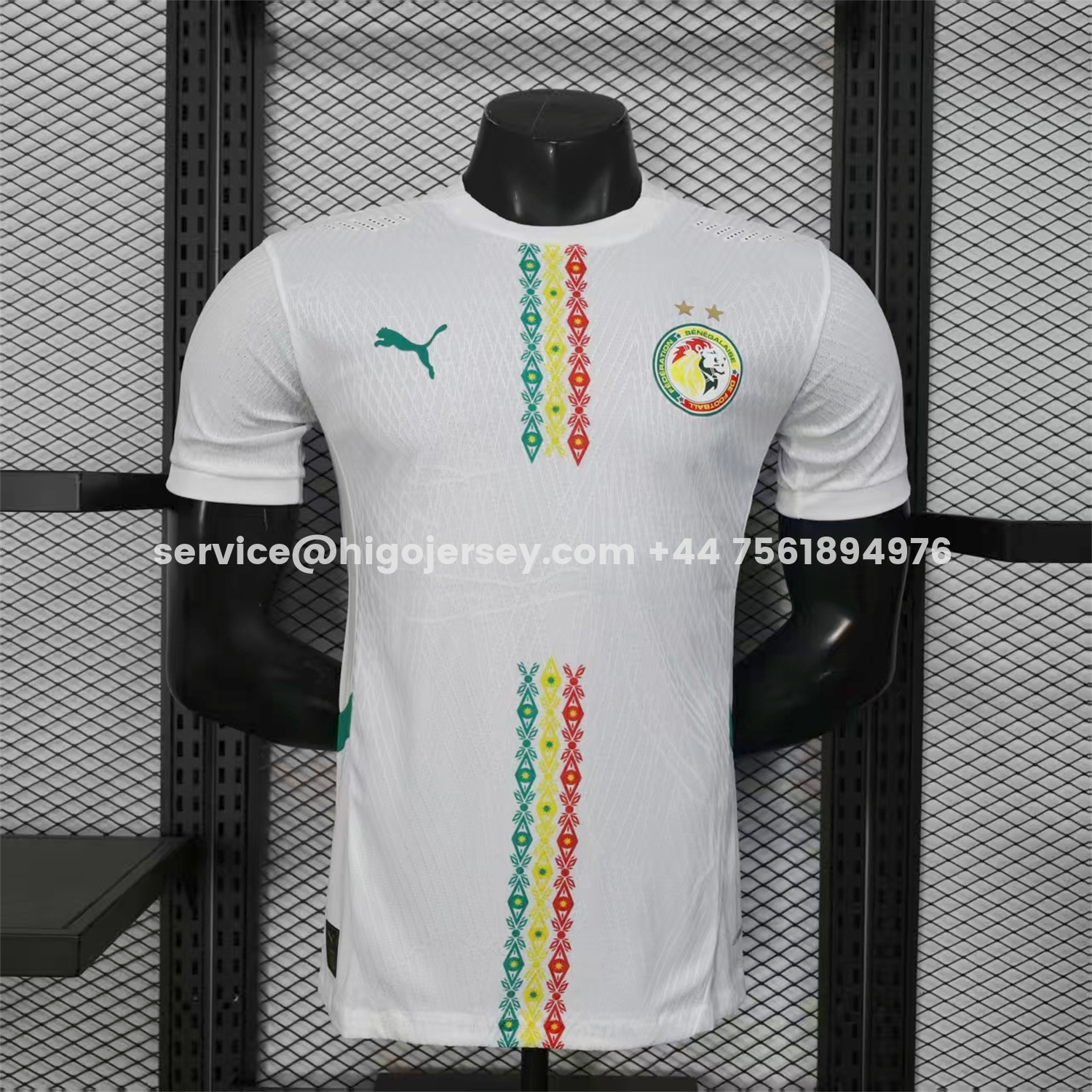 Higojerseys-Senegal 2026 Home Double Stars Jersey - Player Version