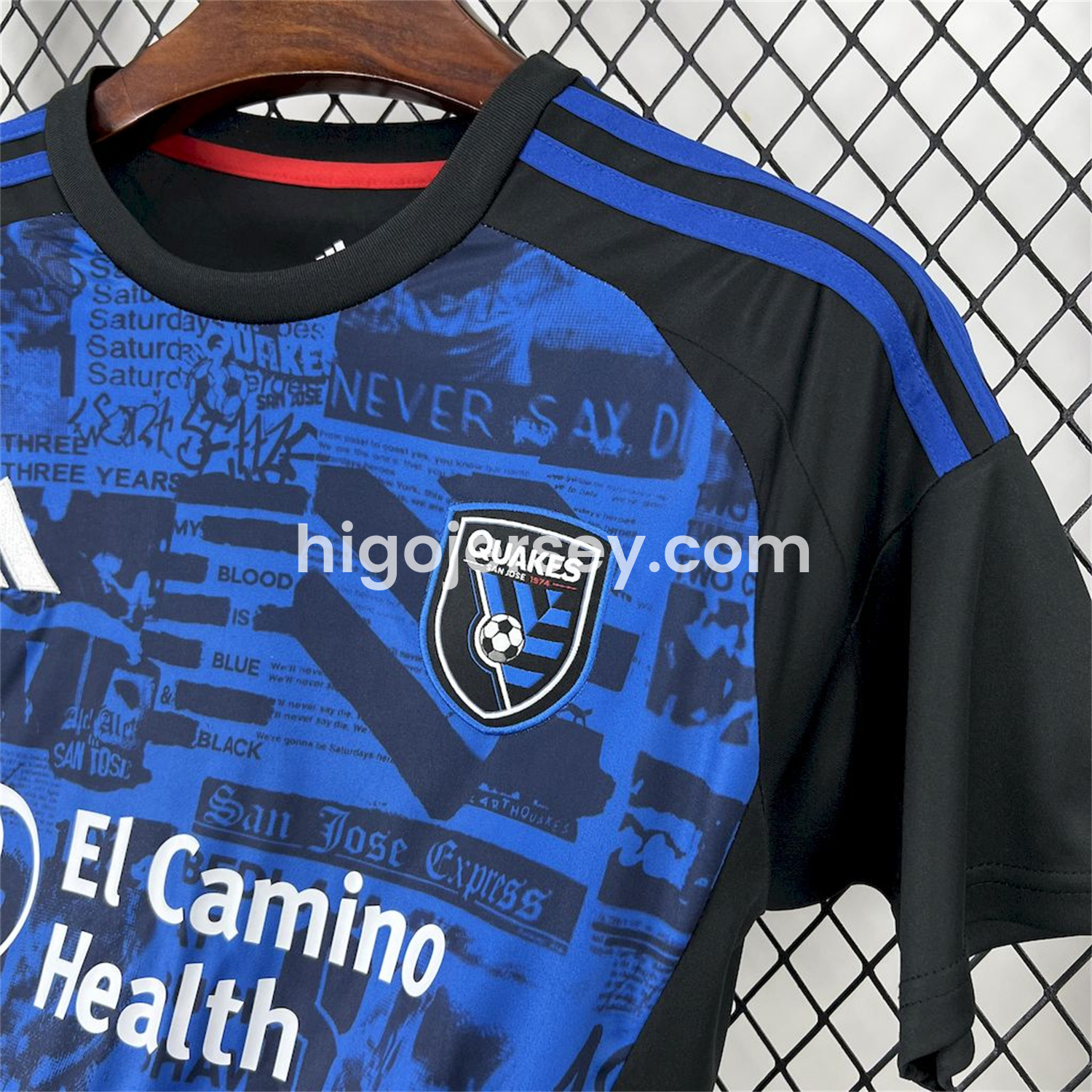 Higojerseys-San Jose Earthquakes 2025-26 Home Jersey - Fans Version