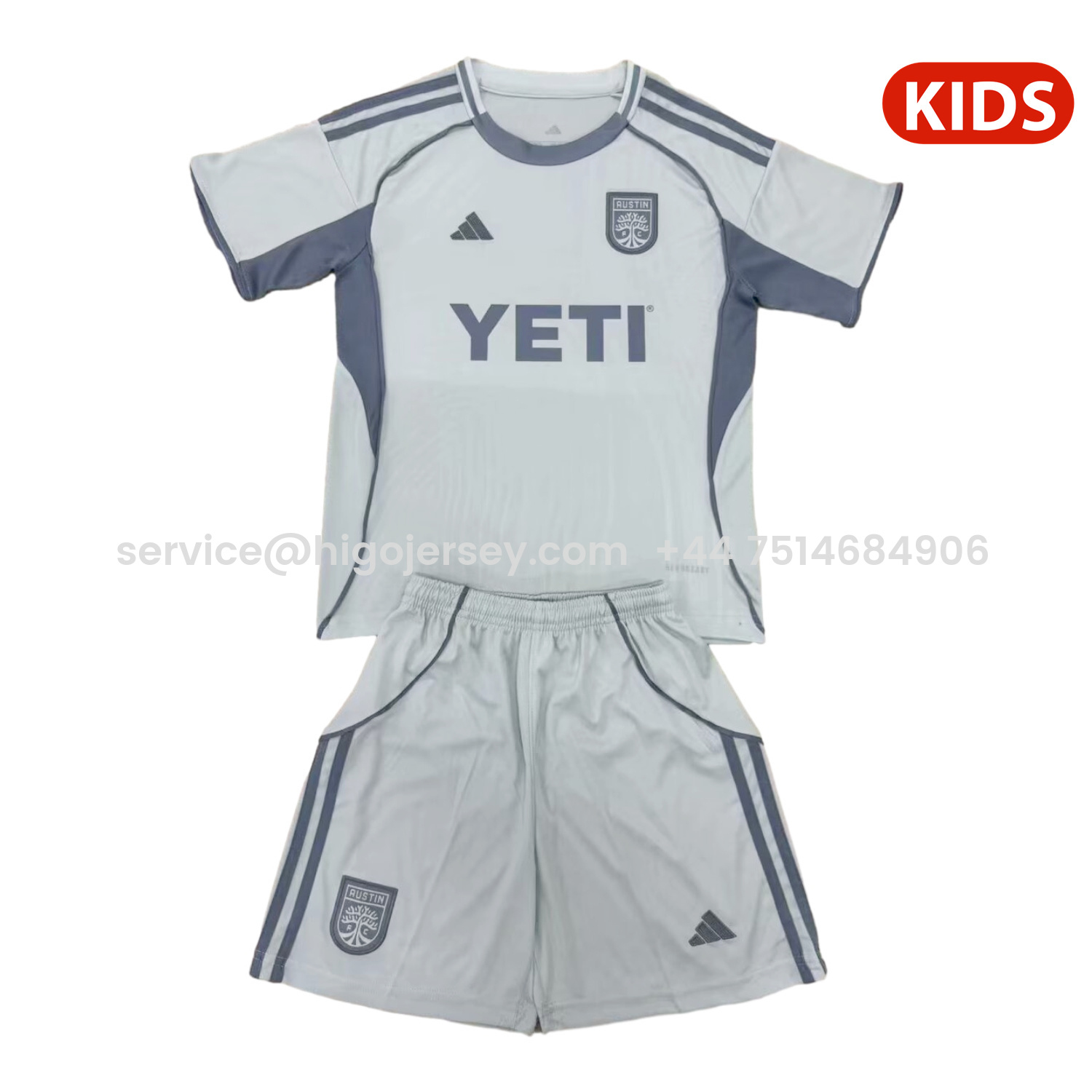 Higojerseys-Austin 25-26 Pre-Match Training Kids Kit