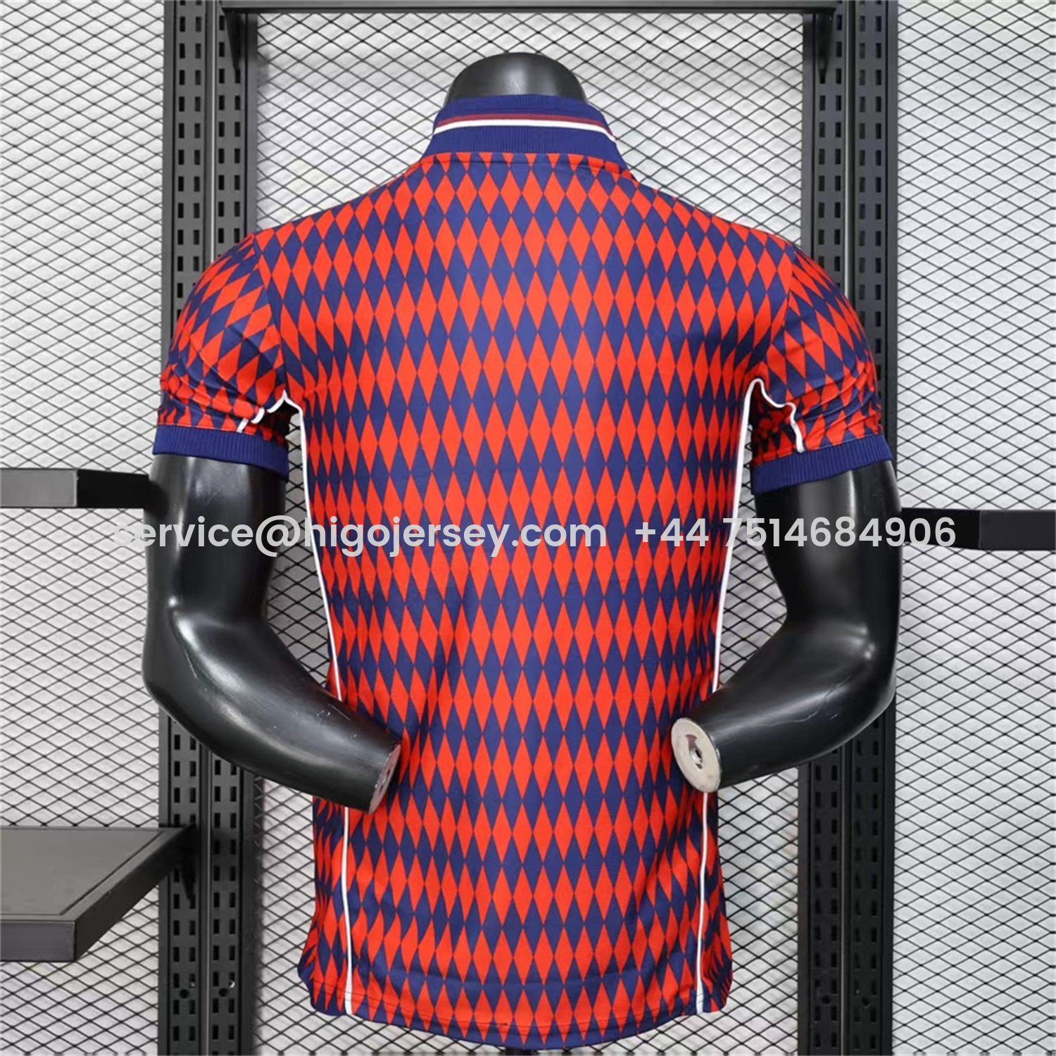 Higojerseys-Bayern Munich 25-26 Trefoil Retro Style Red And Deep Blue Jersey - Player Version