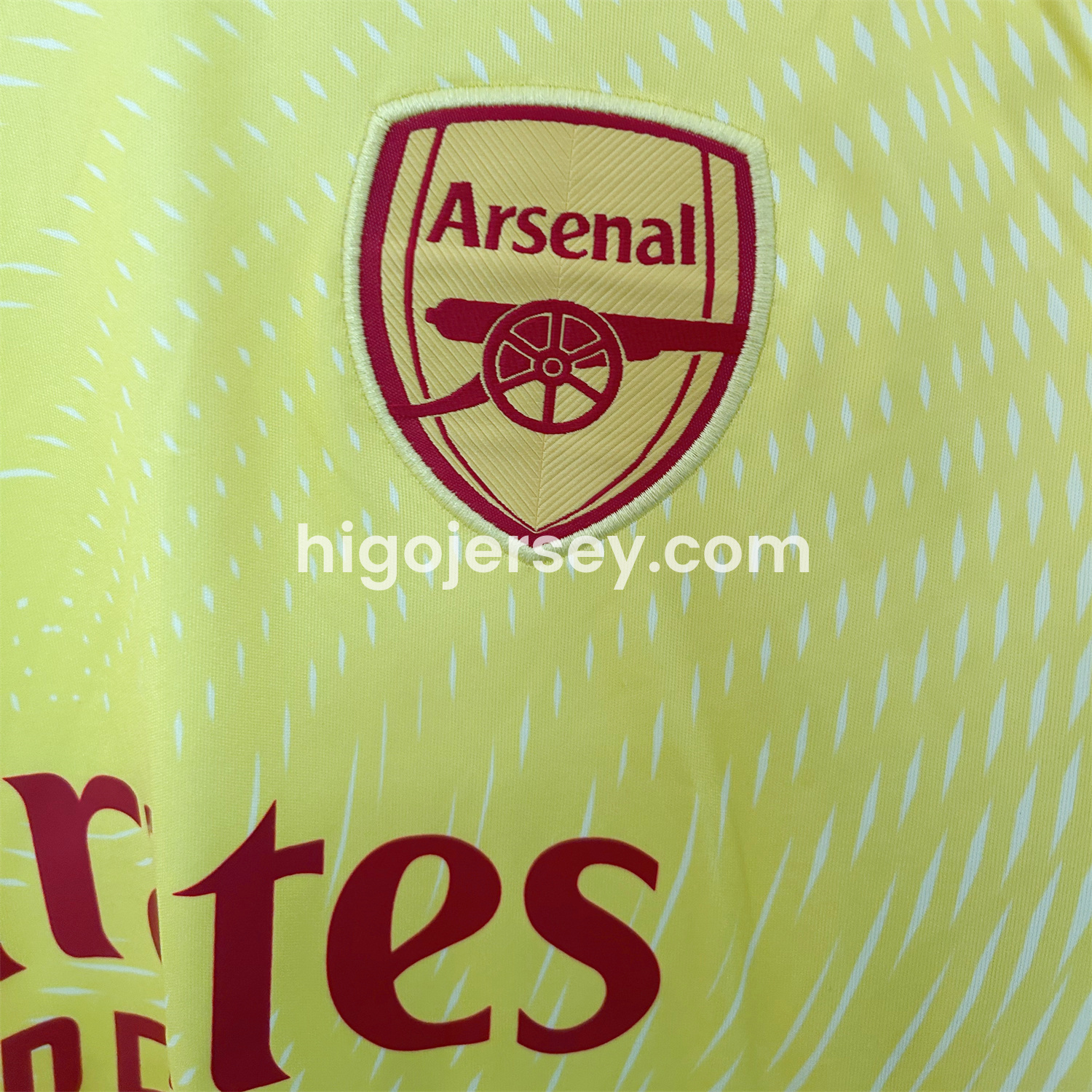 Higojerseys-Arsenal 25-26 Yellow Goalkeeper Jersey - Fans Version