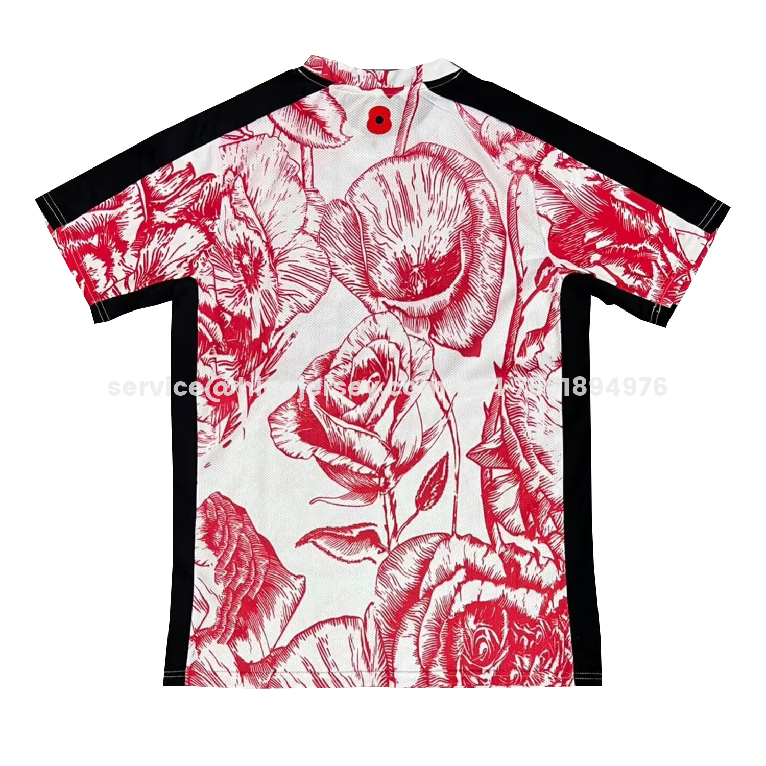 Higojerseys-C.H.E.L.S.E.A 25-26 Red Flowers White Special Jersey - Fans Version