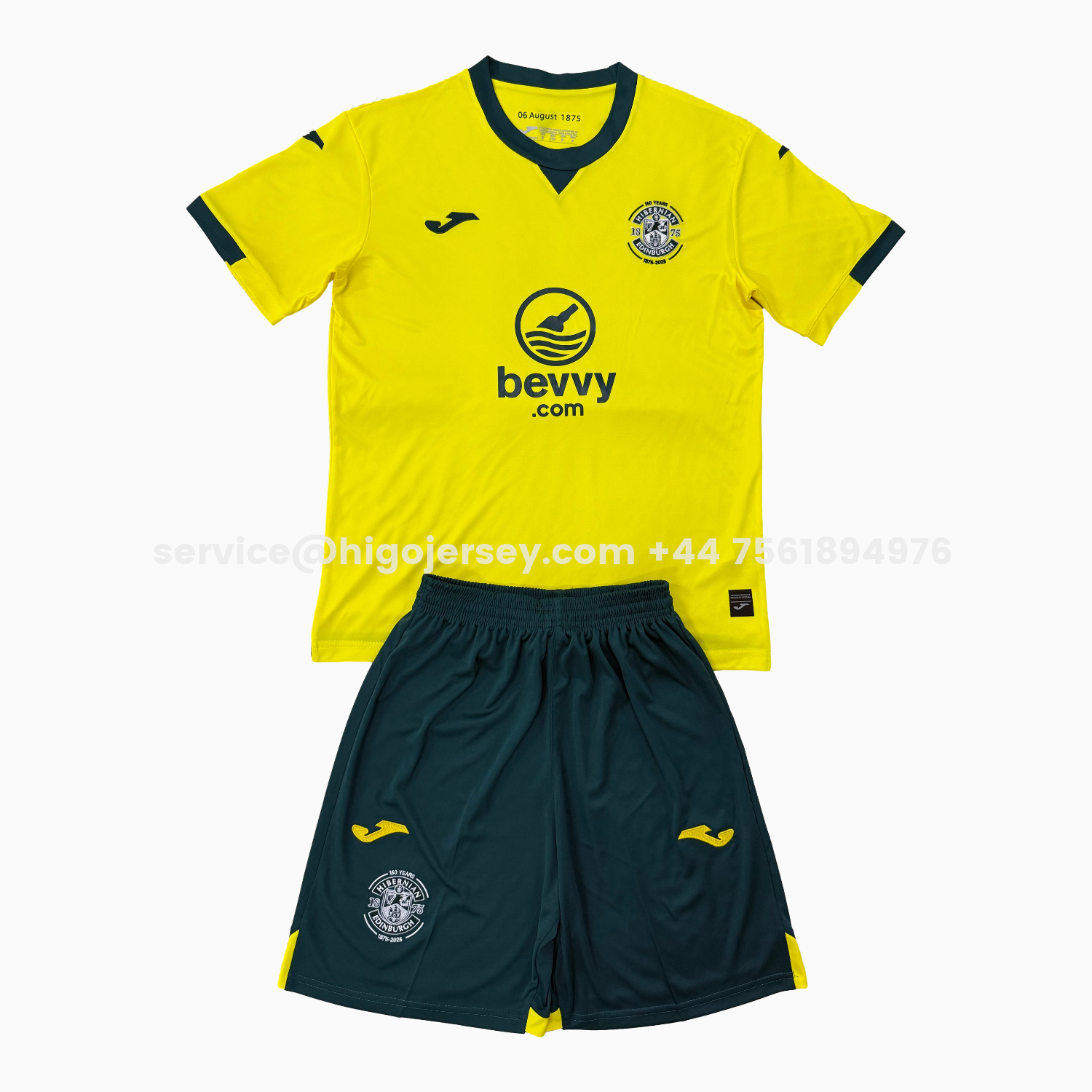 Higojerseys-Hibernian 25-26 Away Men's Adult Jersey Set - Fans Version