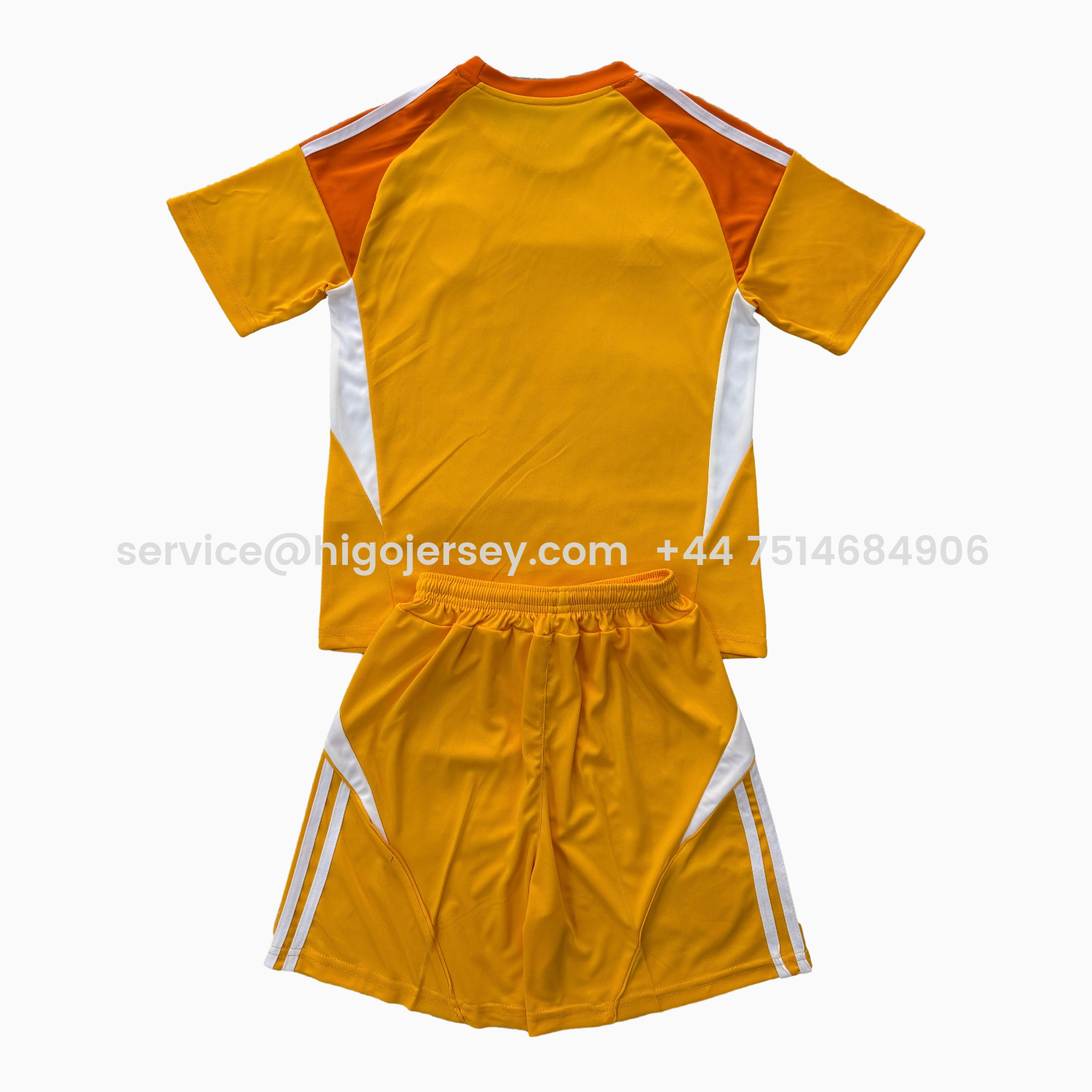 Higojerseys-Leeds United 25-26 Orange Goalkeeper Men's Adult Jersey Set - Fans Version