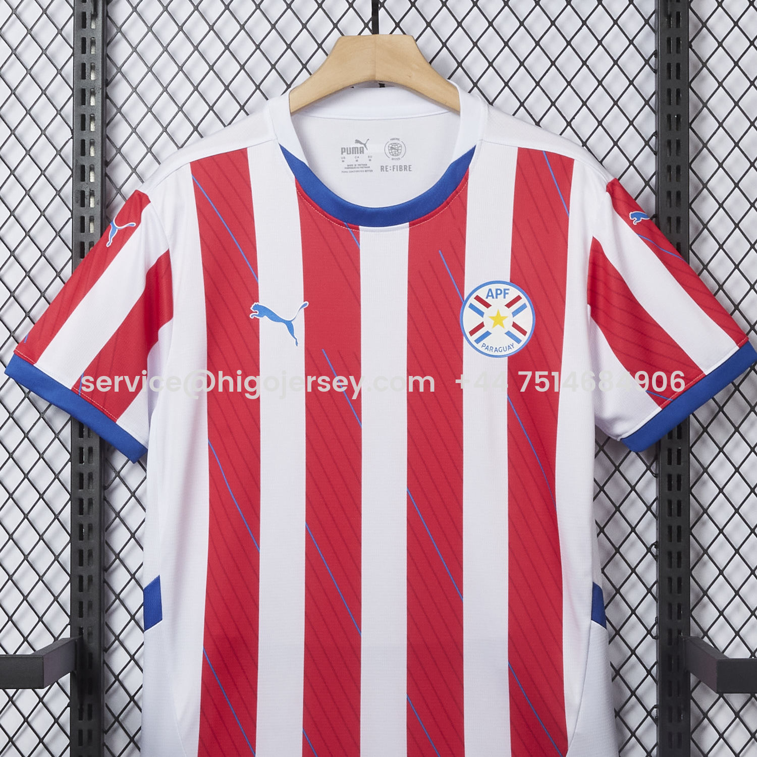 Higojerseys-Paraguay 24-25 Home Jersey - Fans Version