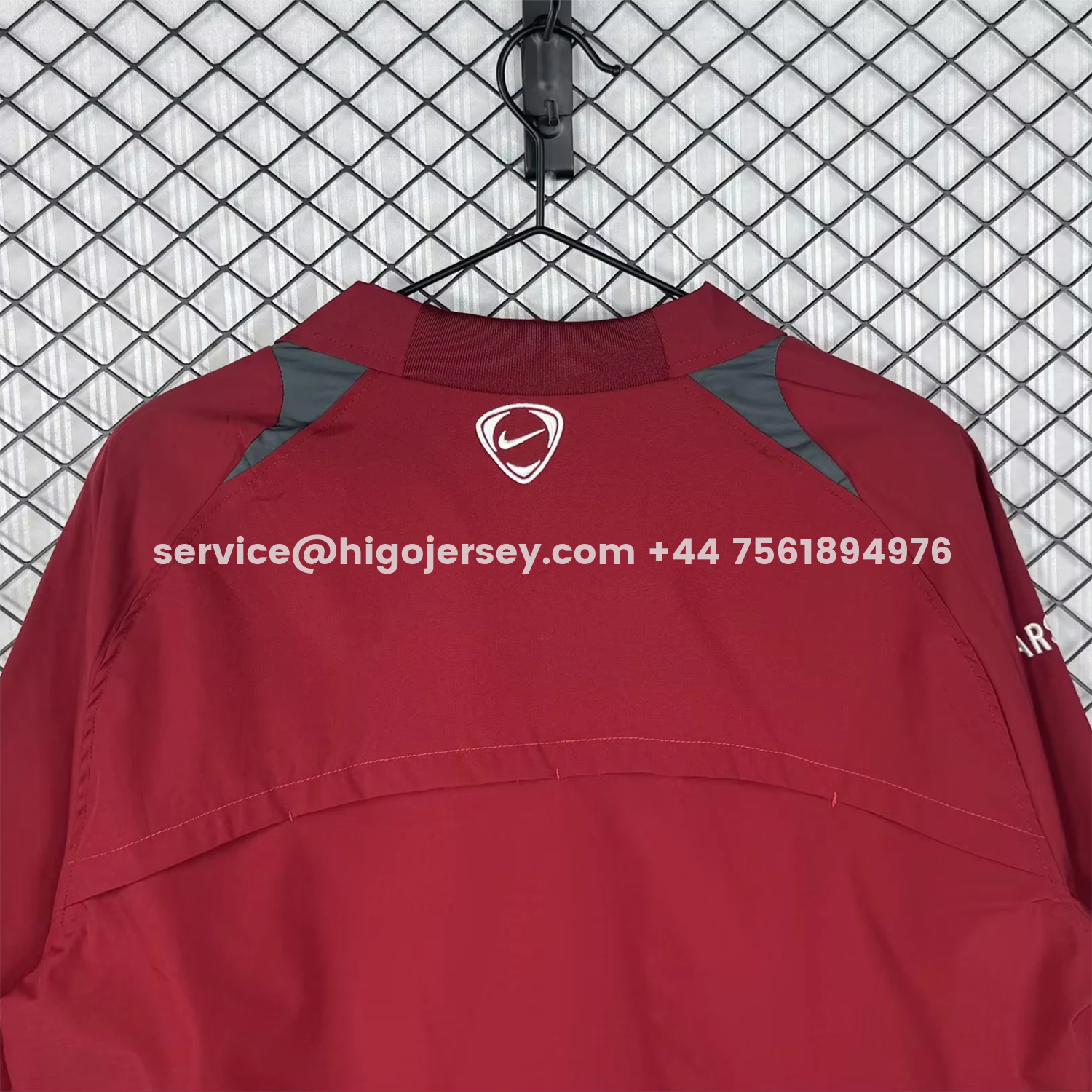 Higojerseys-Retro Arsenal 2005-06 Home Windbreaker Jacket - Red