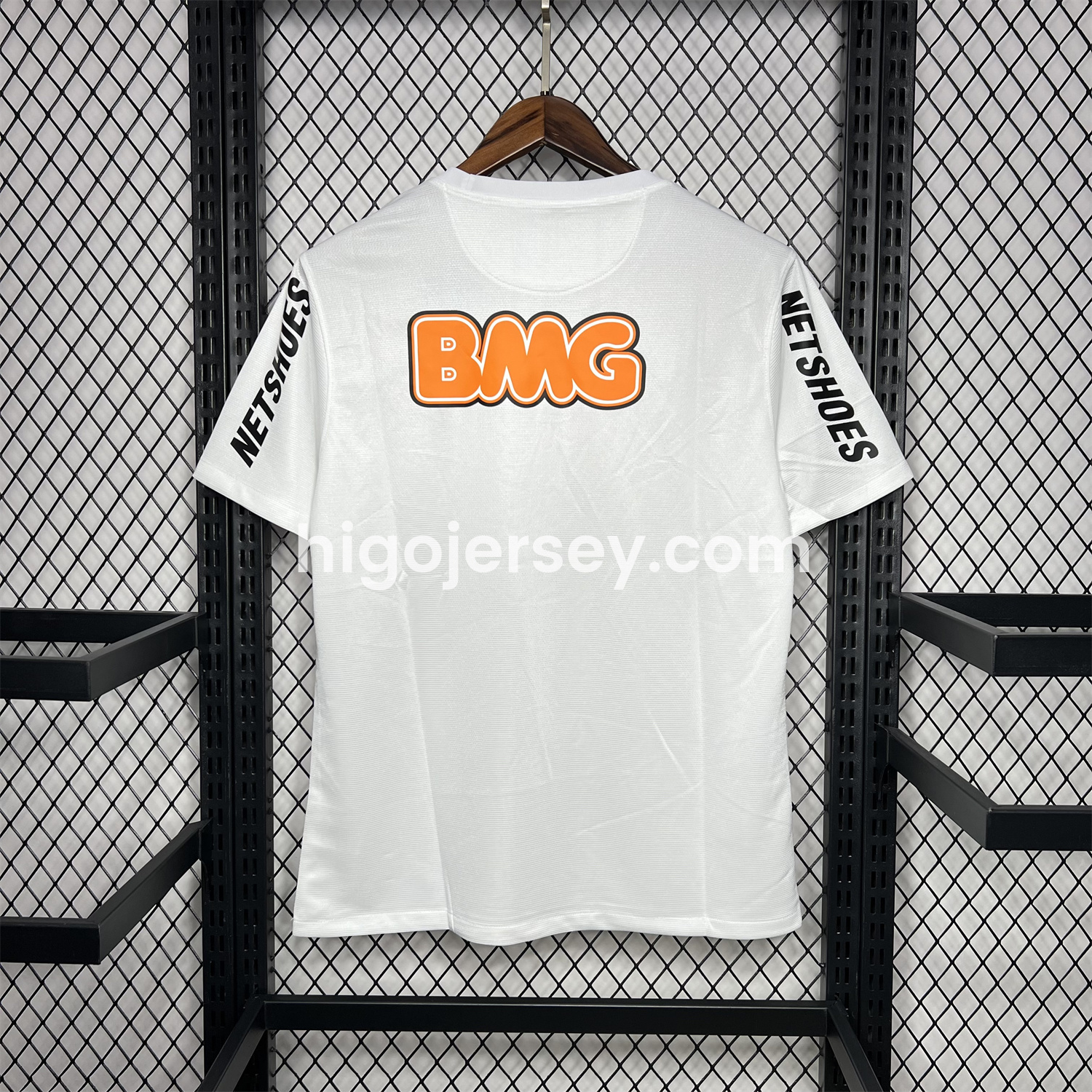 Higojerseys-Retro Santos 2012 Centennial Home Jersey with SEARA Sponsor Patch
