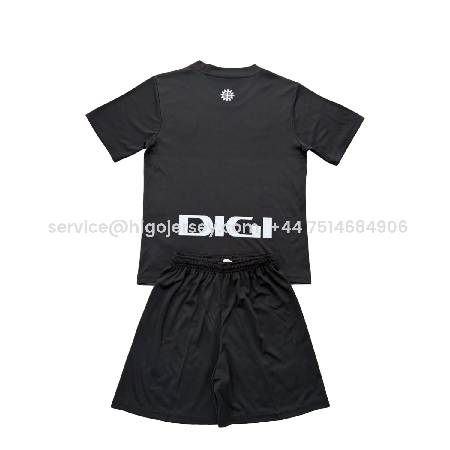 Higojerseys-Athletic Bilbao 25-26 Black Goalkeeper Kids Kit