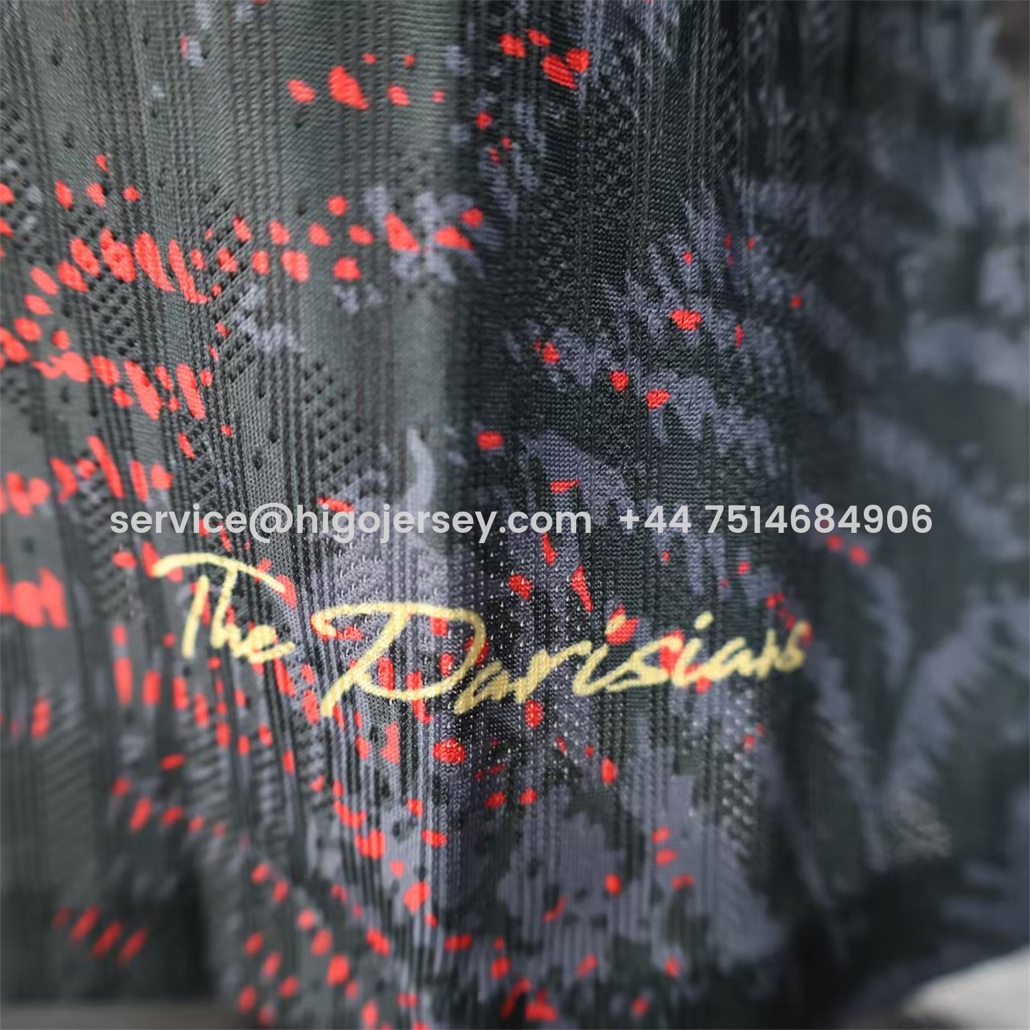 Higojerseys-Paris Saint-Germain PSG 25-26 Champions League Commemorative Edition Black Red Eiffel Tower Jersey - Player Version