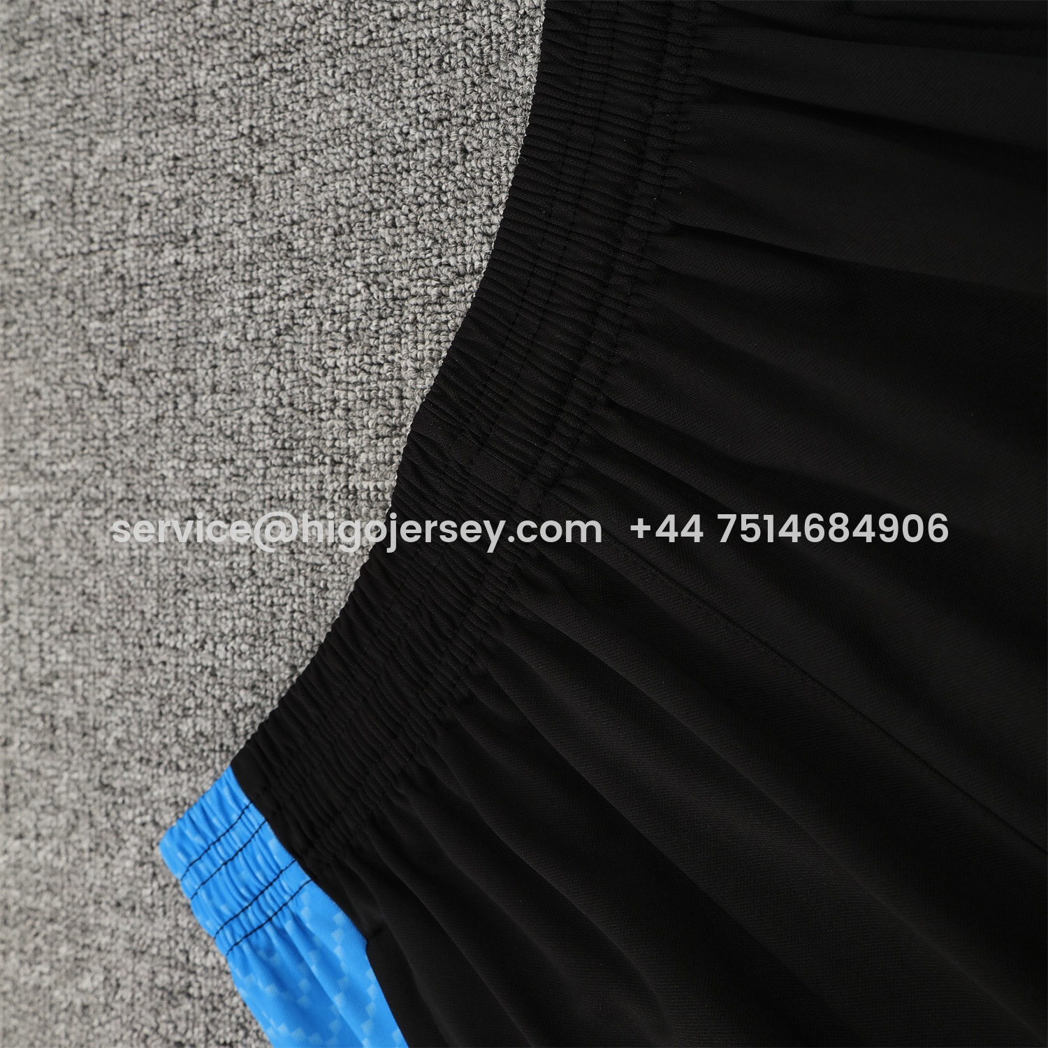 Higojerseys-Napoli 25-26 Vest Training Set - Black Mecha Vest & Black Shorts