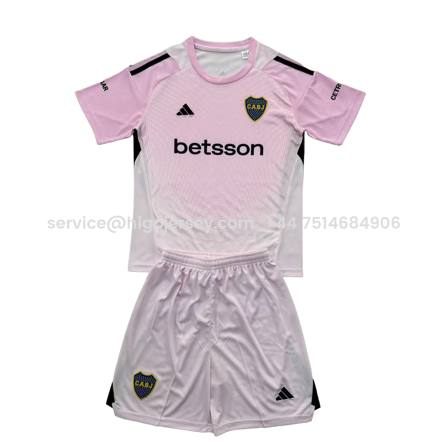 Higojerseys-Boca Juniors 25-26 Pink Goalkeeper Men's Adult Jersey Set - Fans Version
