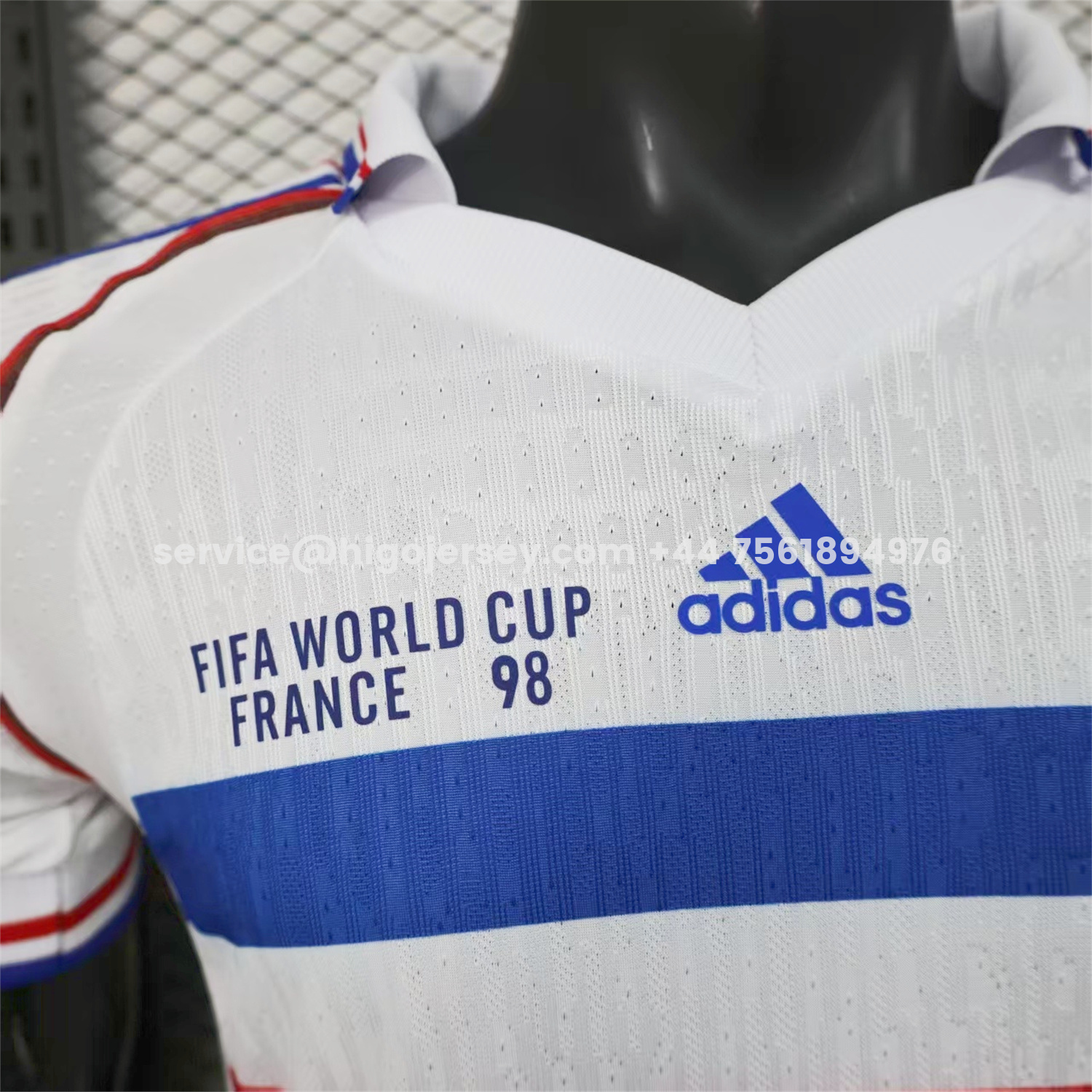 Higojerseys-Retro France 1998 Away White Jersey - Player Version