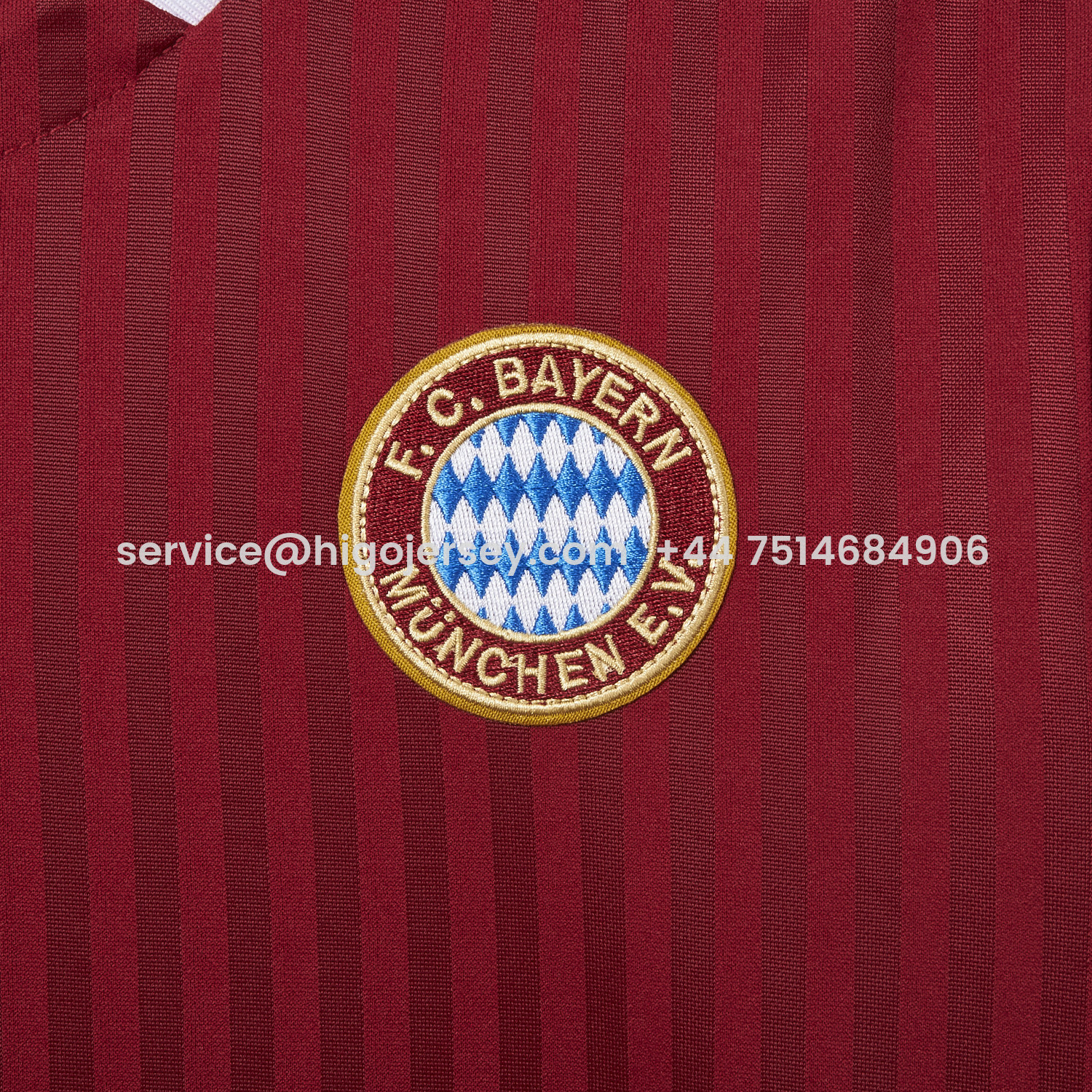 Higojerseys-Bayern Munich 25-26 Trefoil Wine Red Travel Jersey - Fans Version