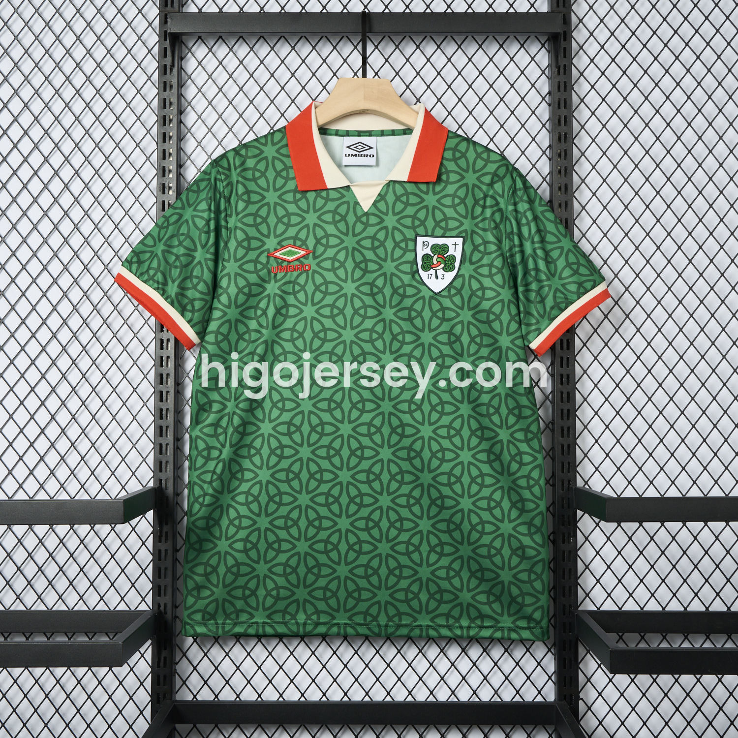 Higojerseys-Ireland 2025 St. Patrick's Day Green Jersey - Fans Version