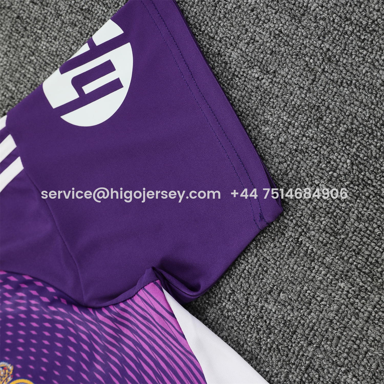 Higojerseys-Real Madrid 25-26 Short-Sleeve Training Set - Purple Top & Purple Shorts