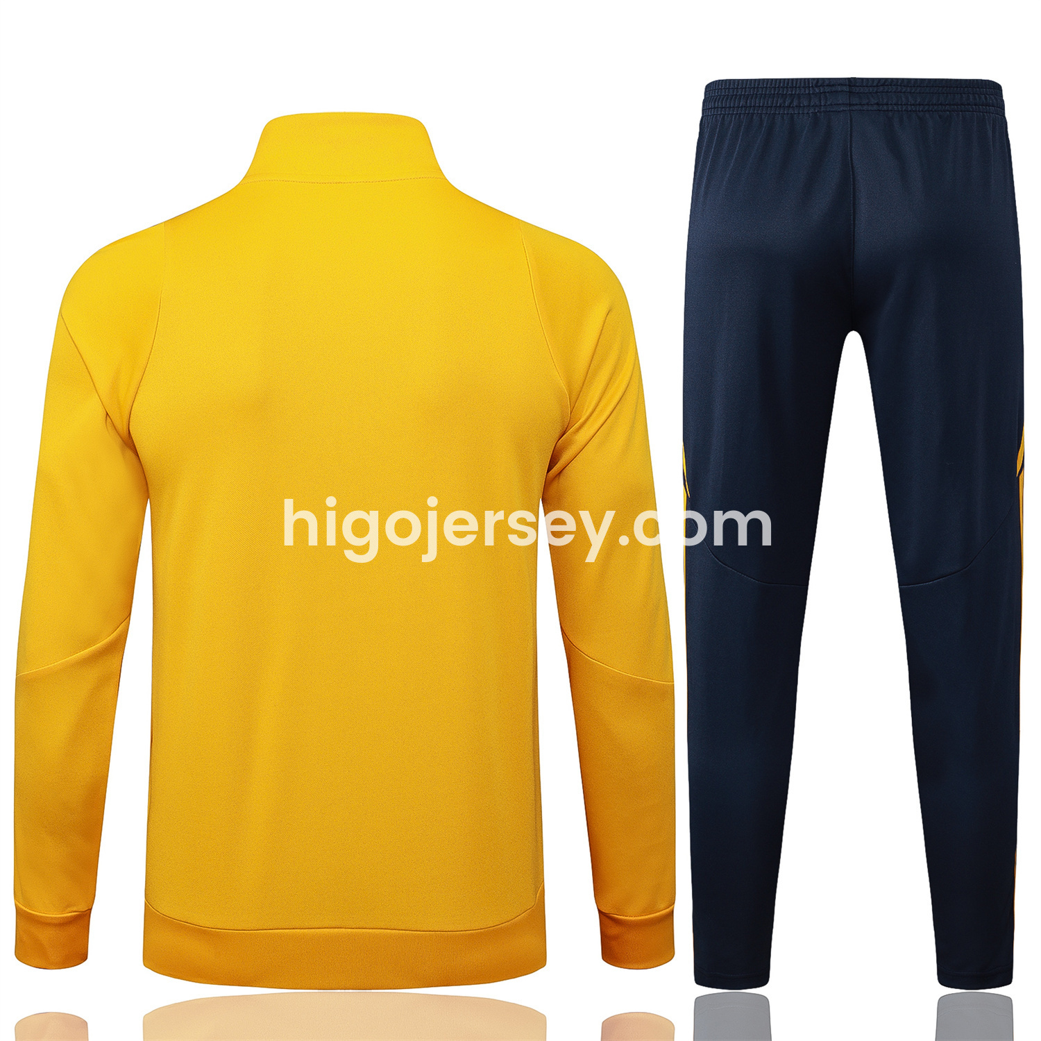 Higojerseys-Boca Juniors 24-25 Jacket Training Tracksuit - Yellow Top and Pants
