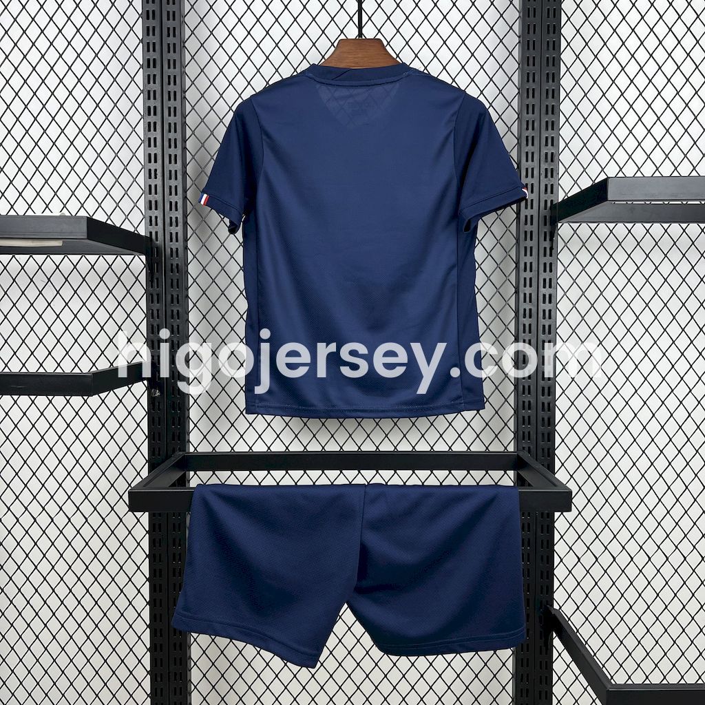 Higojerseys-Paris Saint-Germain PSG 25-26 Home Kids Kit