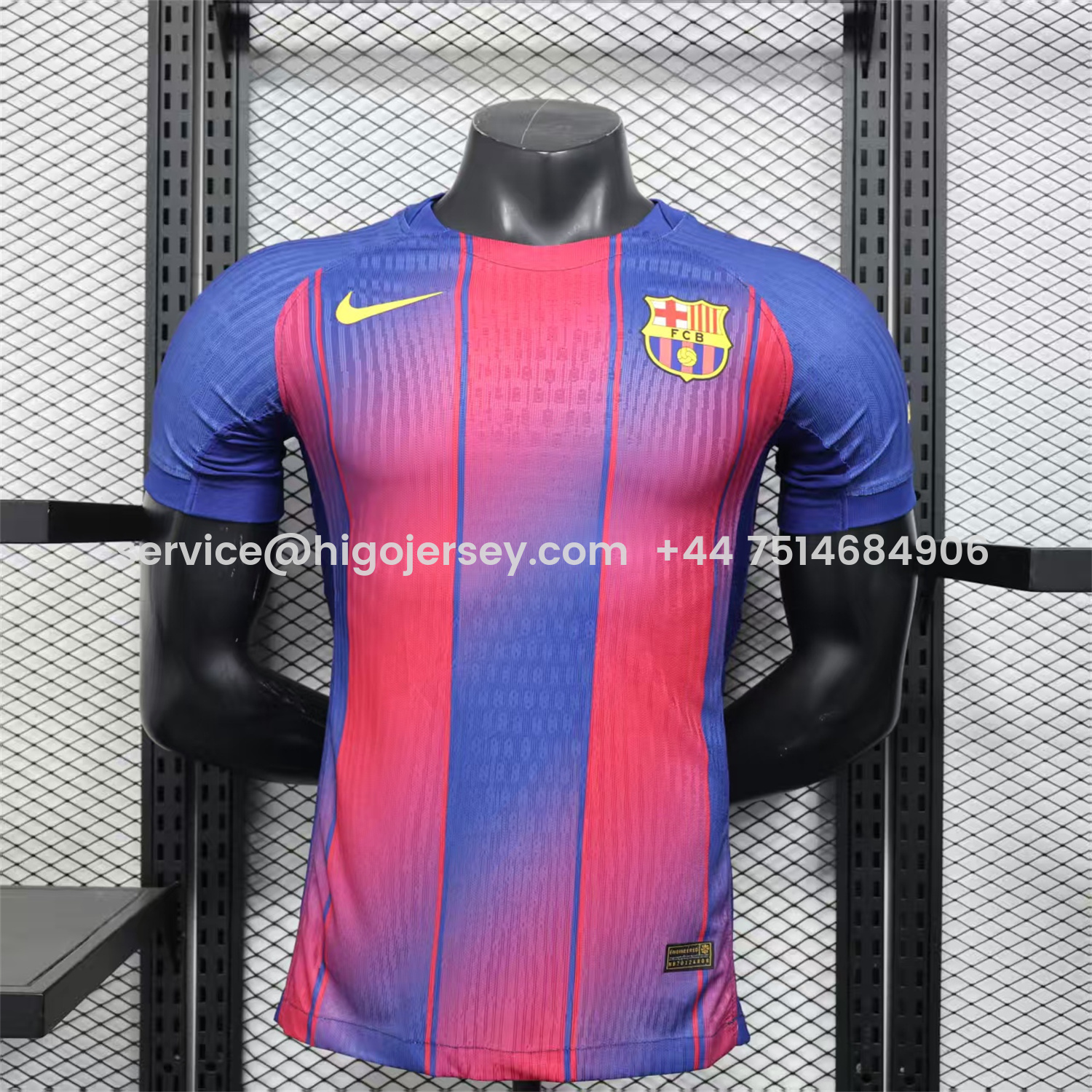Higojerseys-Barcelona 25-26 Home Unsponsored Jersey - Player Version