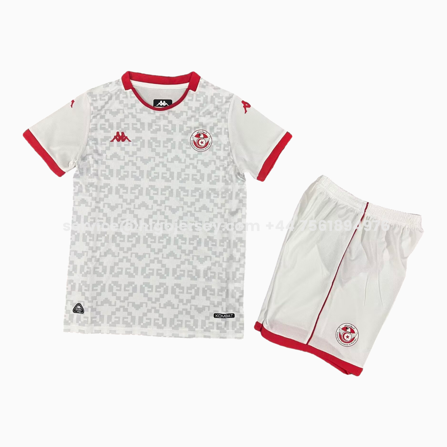 Higojerseys-Tunisia 2026 Away White Kids Kit