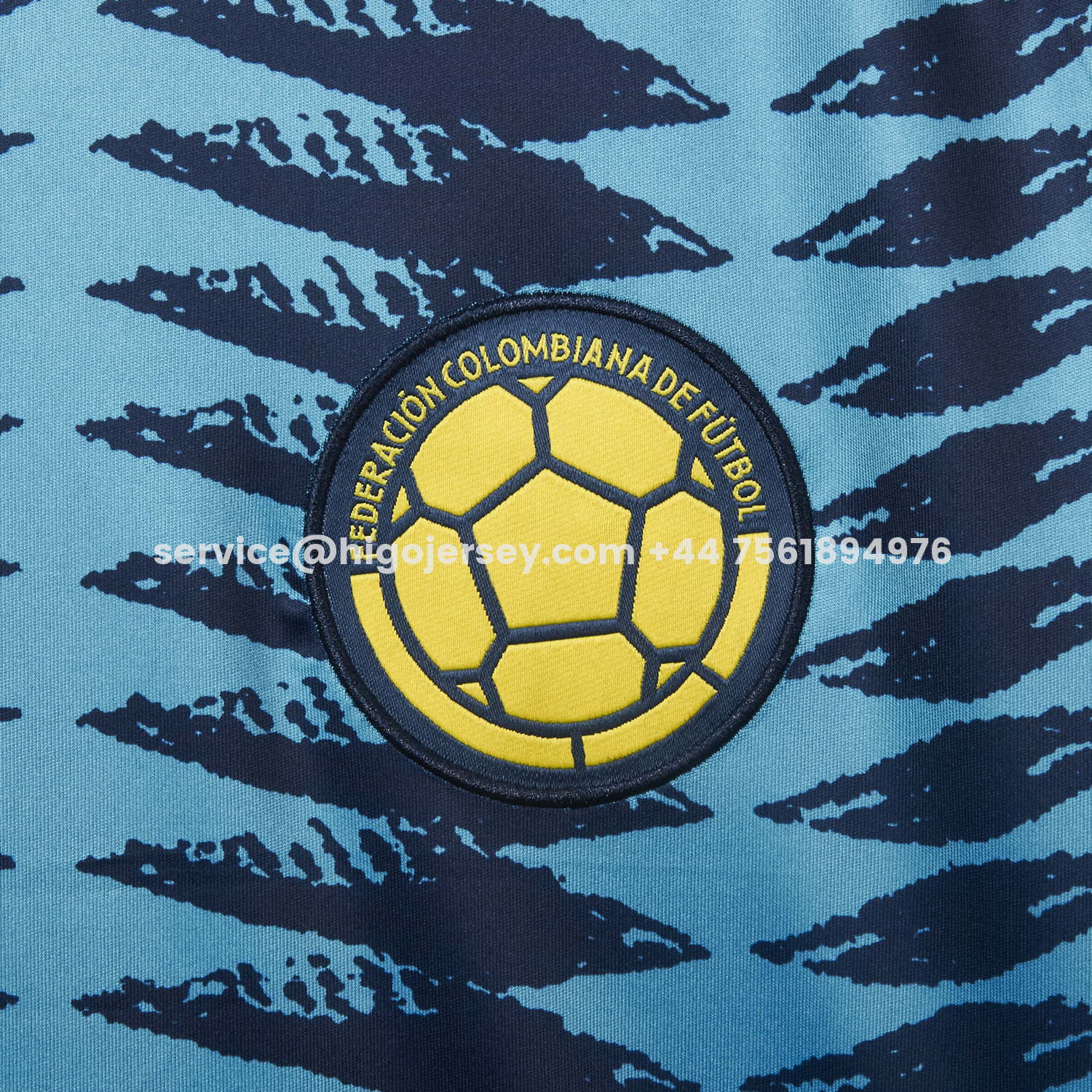 Higojerseys-Colombia 2026 Away Blue Jersey - Fans Version