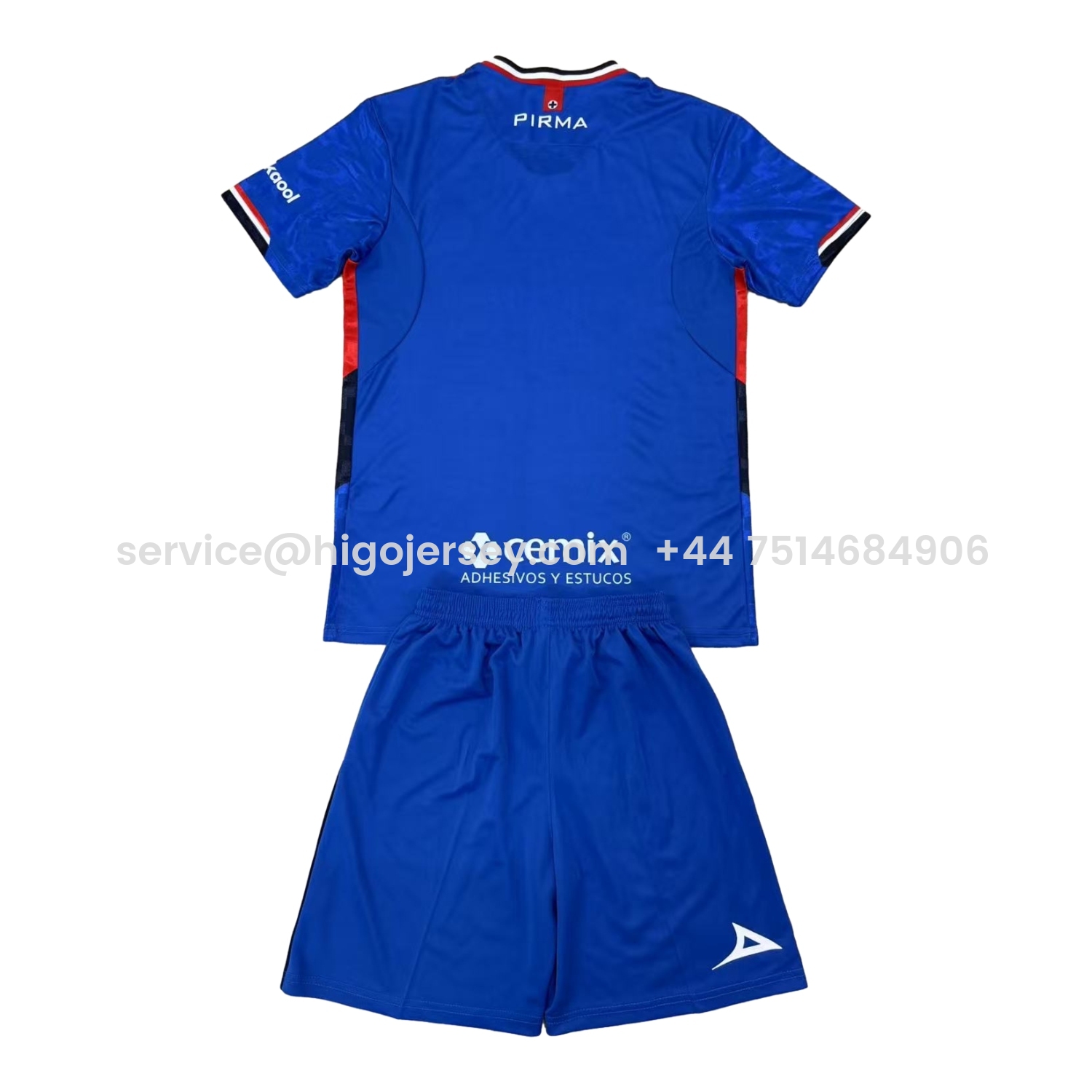 Higojerseys-Cruz Azul 25-26 Home Blue Kids Kit