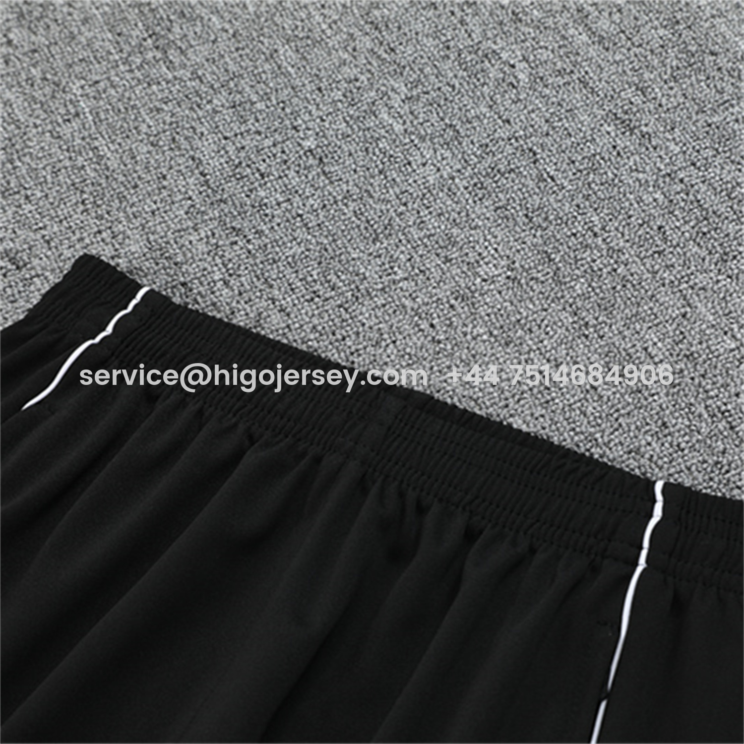 Higojerseys-Japan 25-26 Kids Long Sleeve Training Set - Light Grey Top and Black Pants