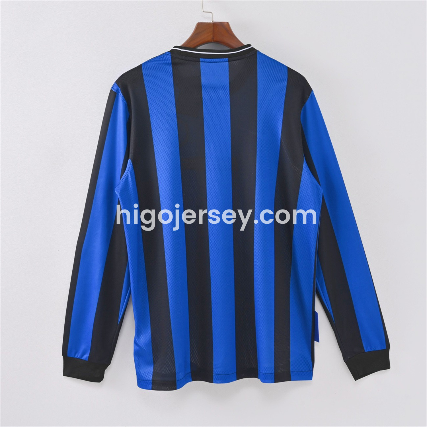 Higojerseys-Retro Inter Milan 09-10 Home Long Sleeves Jersey - Champions League Final