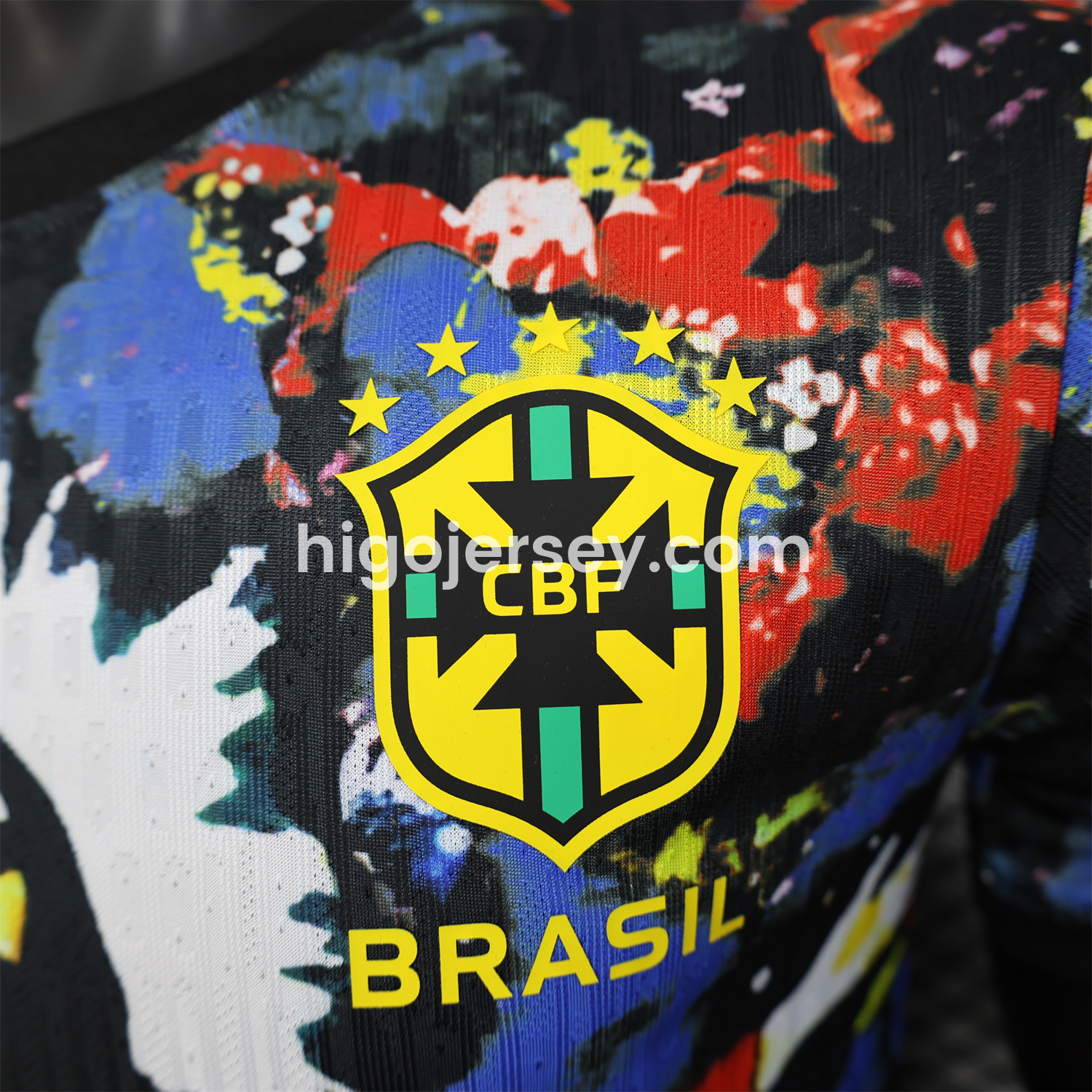 Higojerseys-Brazil 25-26 Colorful Jesus Statue Special Colorful Graffiti Jersey - Player Version