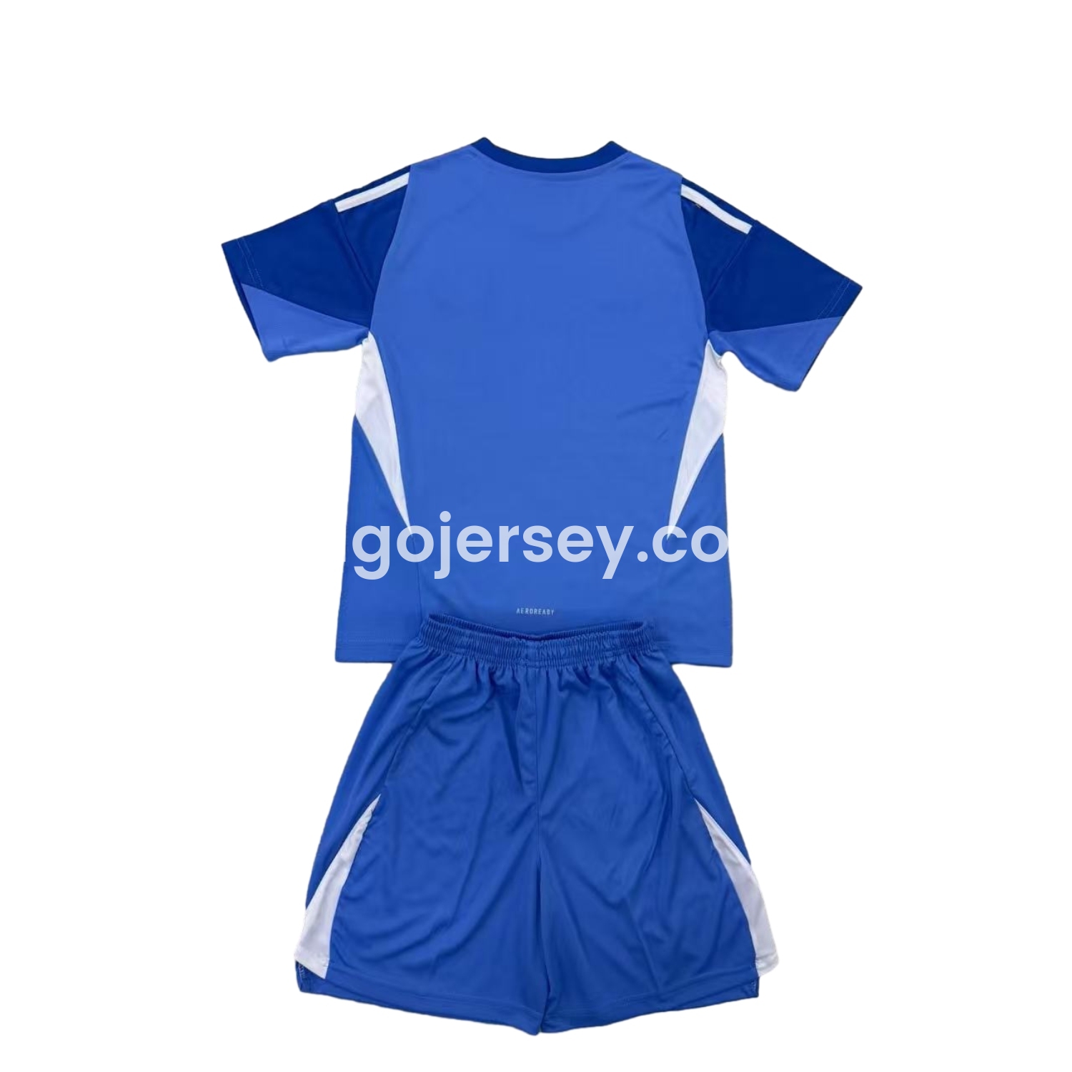 Higojerseys-Manchester United 2025 Blue Goalkeeper Kids Kit