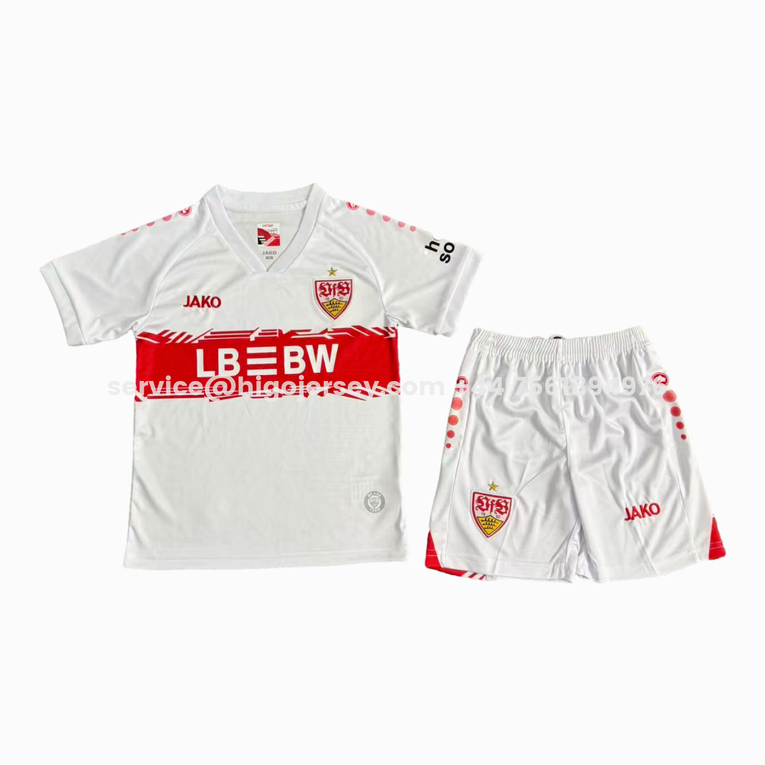 Higojerseys-VfB Stuttgart 25-26 Home Kids Kit