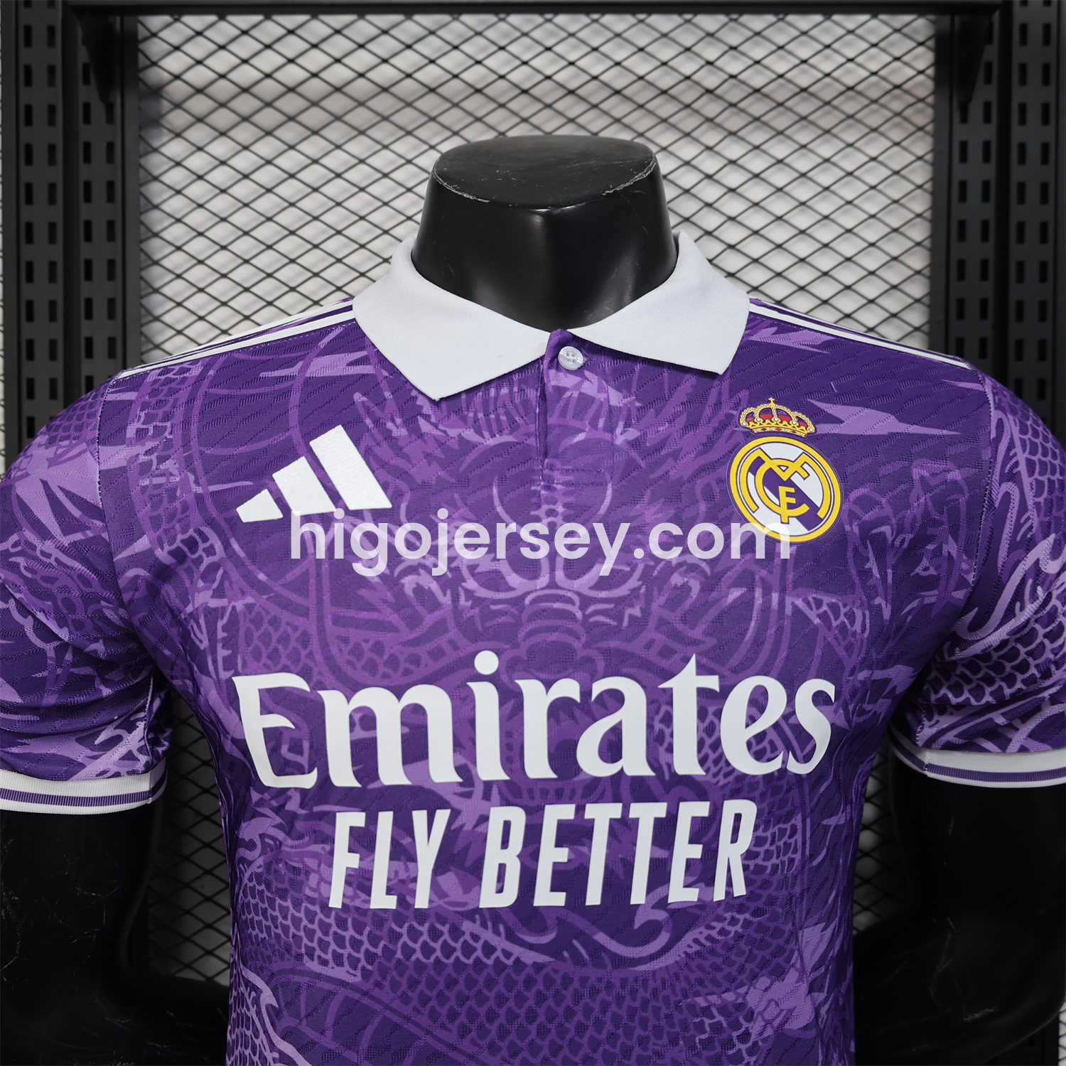 Higojerseys-Real Madrid 24-25 Purple Loong POLO Jersey - Player Version