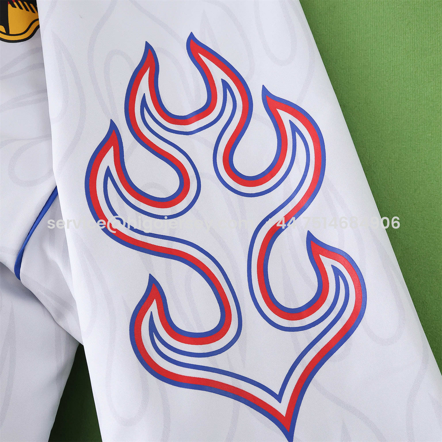 Higojerseys-Retro Japan 1998 Throwback Double Sided Reversible Windbreaker - White & Blue