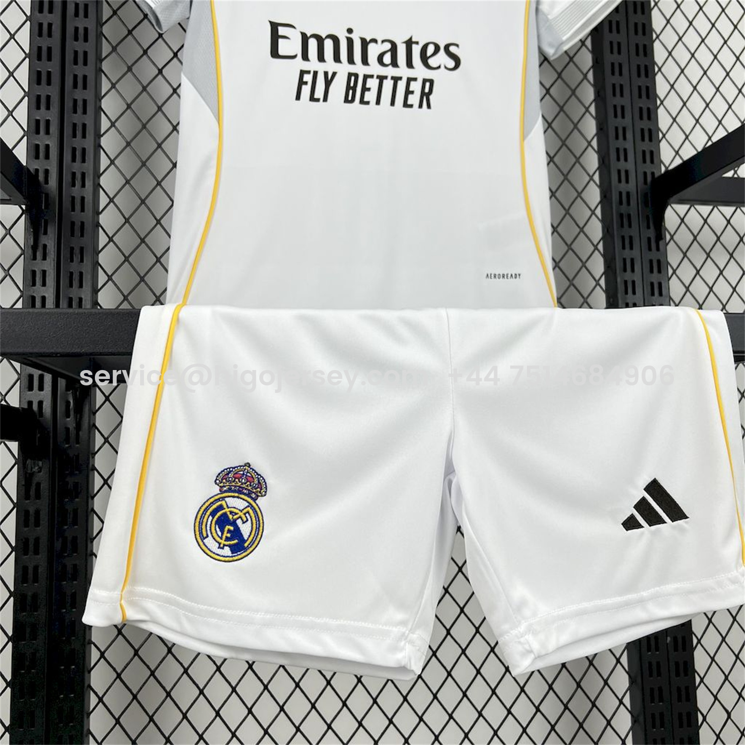 Higojerseys-Real Madrid 25-26 Home White Kids Kit - Fans Version