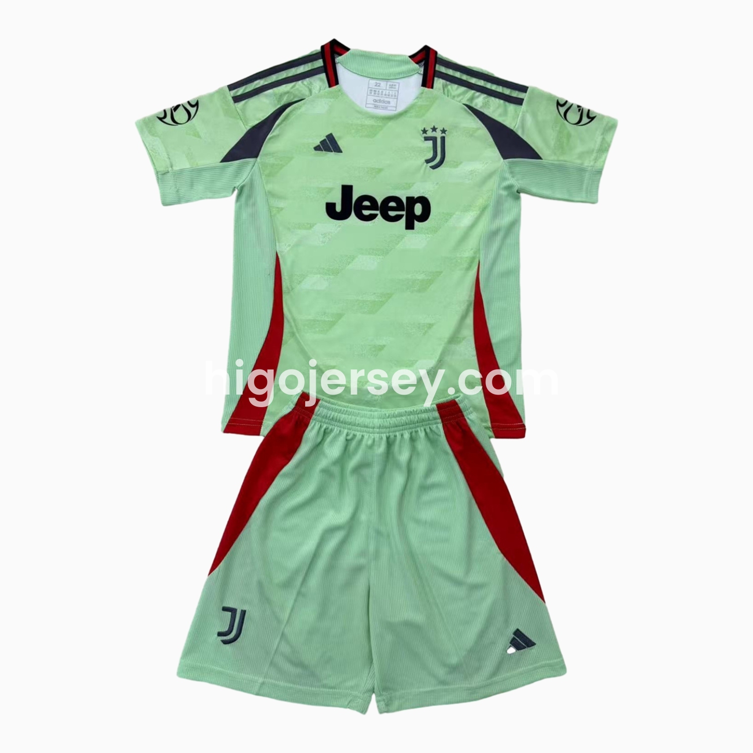 Higojerseys-Juventus 24-25 Green Concept Kids Kit
