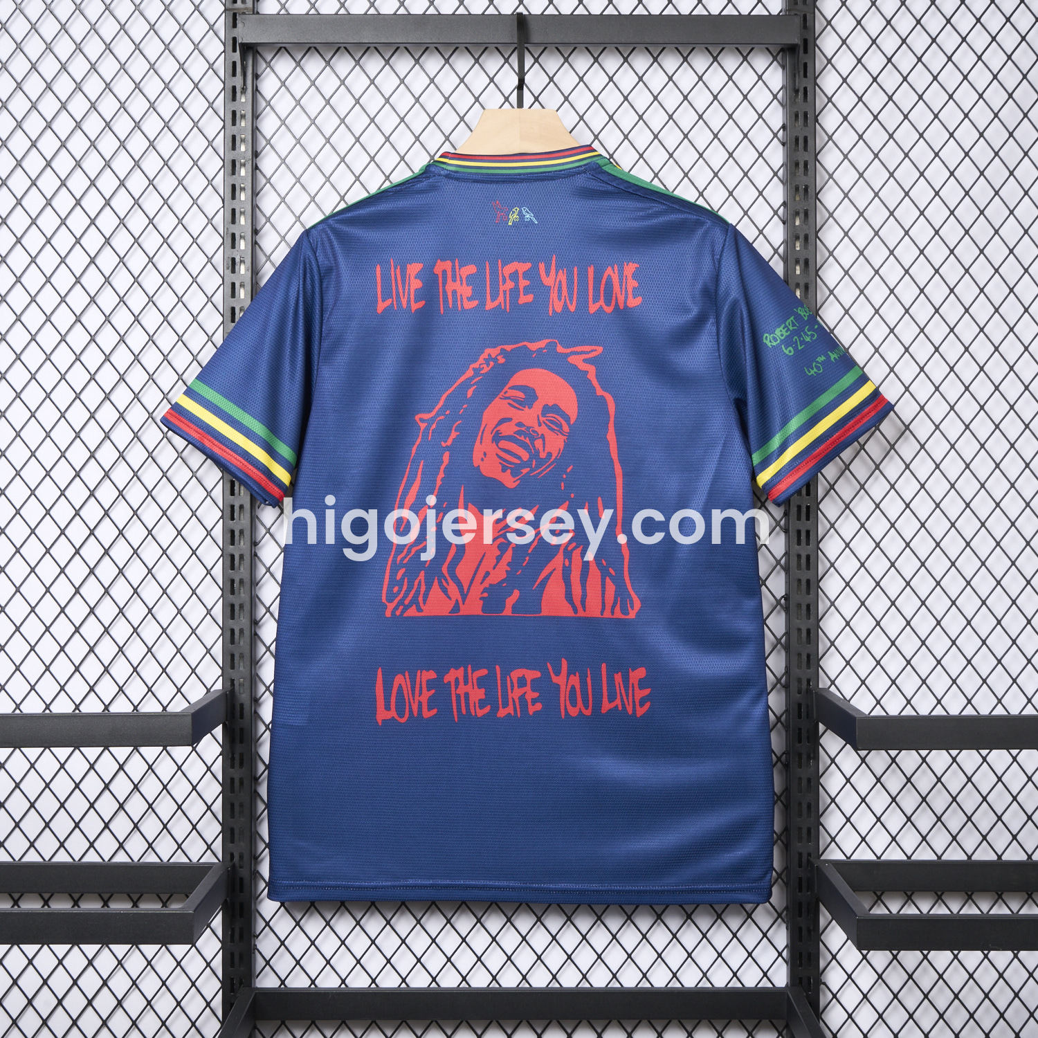 Higojerseys-Ajax x B-O-B Marly 2025-26 40th Blue Special Edition Jersey - Fans Version