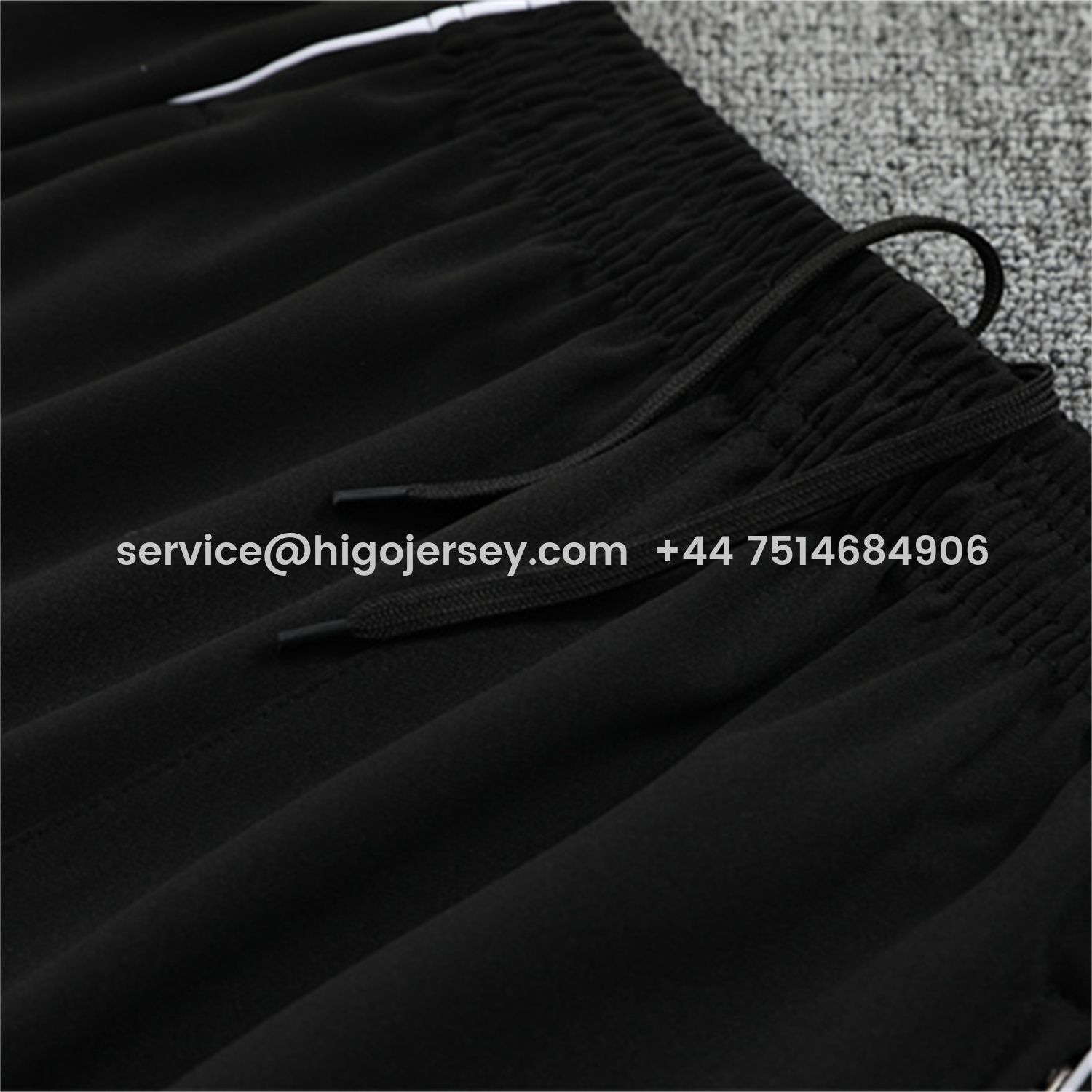 Higojerseys-Germany 25-26 Kids Long Sleeve Training Set - Black Top and Black Pants