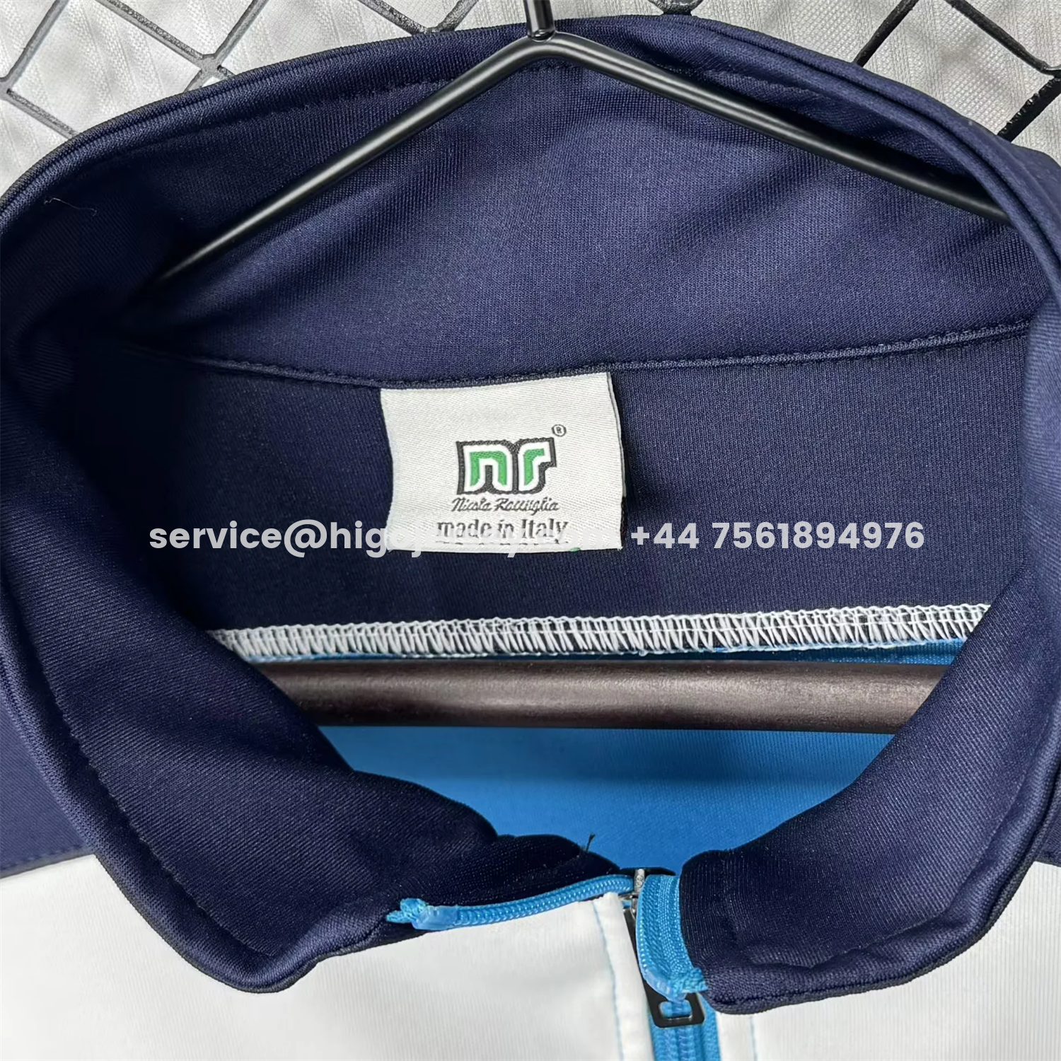 Higojerseys-Retro Napoli 1989-90 Blue Windbreaker