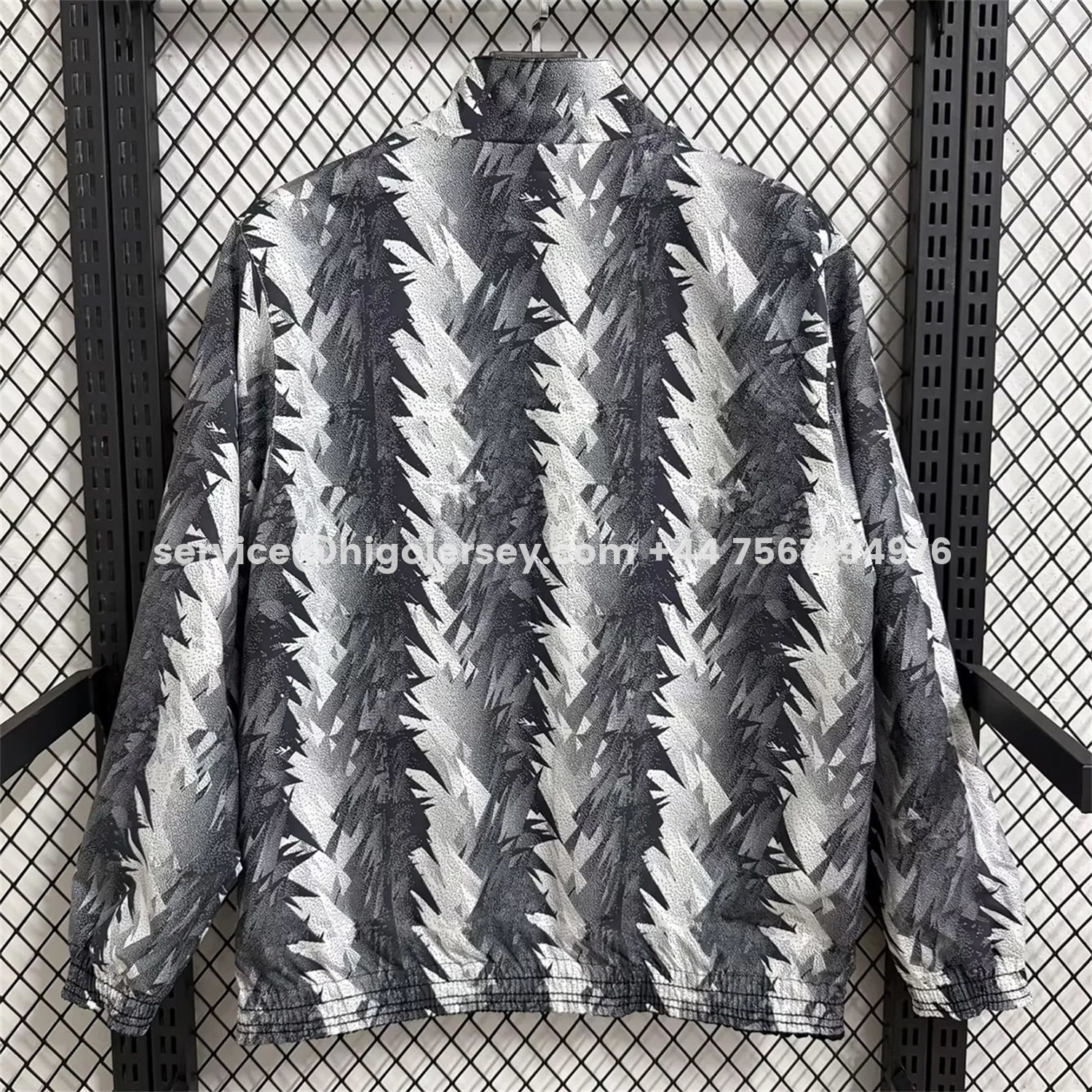 Higojerseys-Juventus 25-26 Double Sided Reversible Windbreaker - Black & Grey