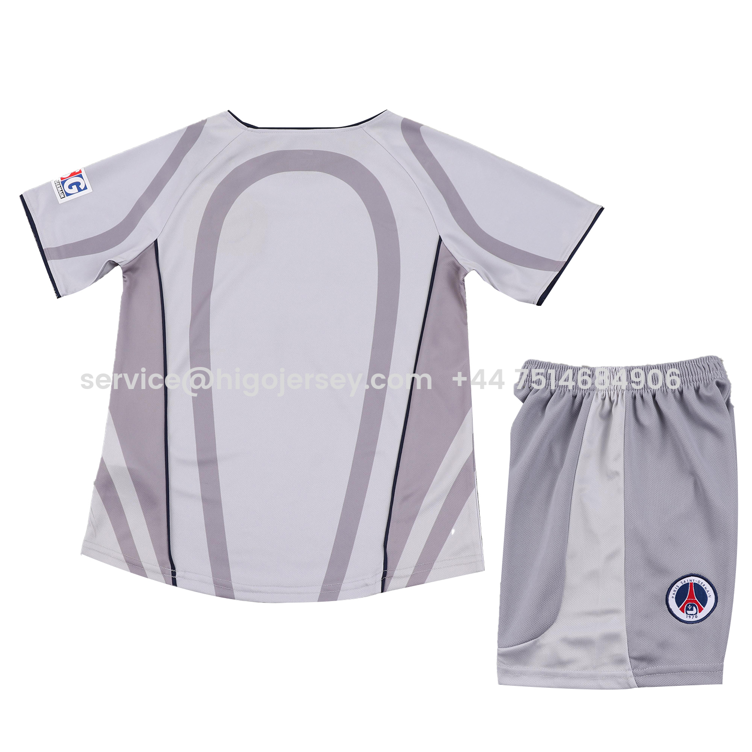 Higojerseys-Retro Paris Saint-Germain PSG 2001-02 Away Kids Kit