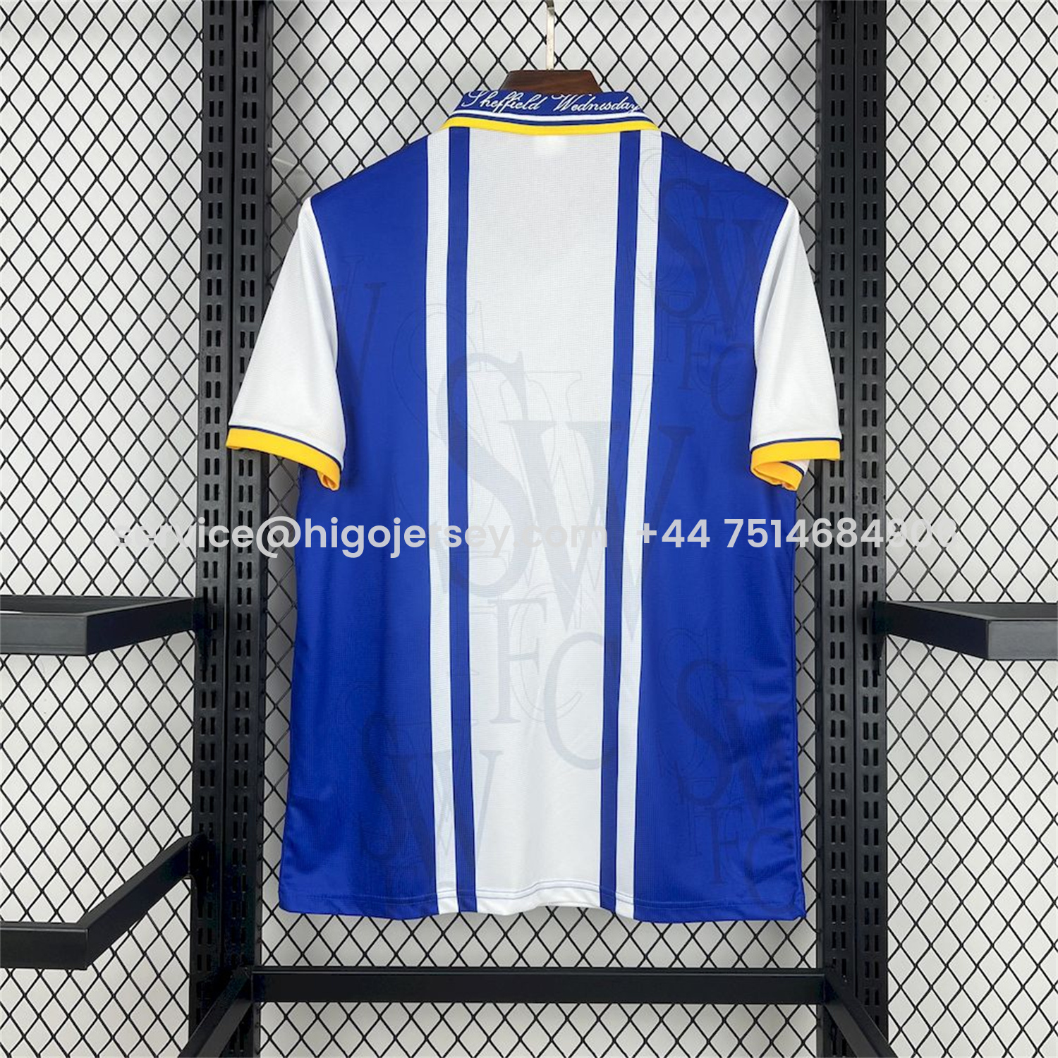 Higojerseys-Retro Sheffield Wednesday 1996-97 Home Jersey