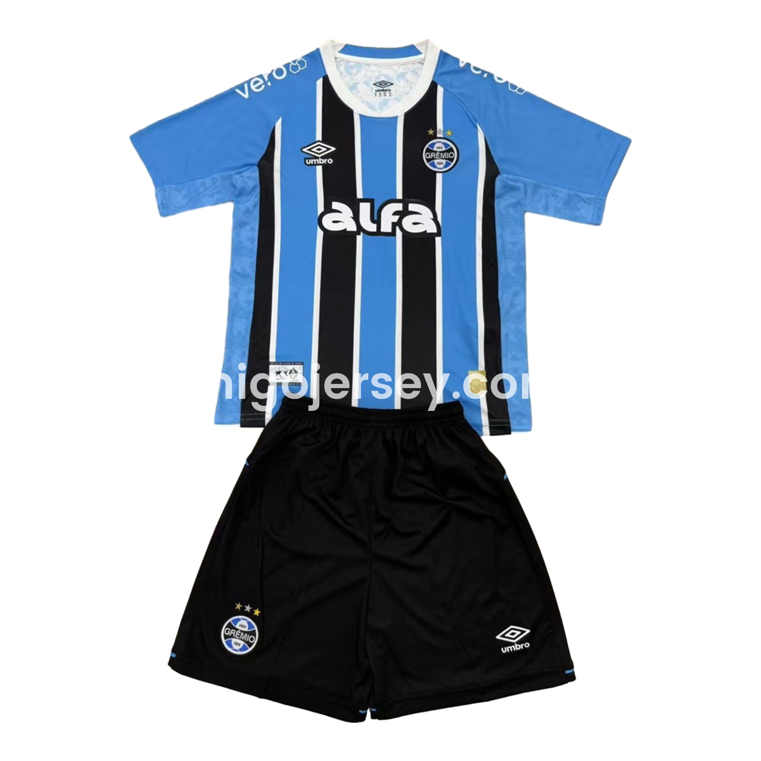 Higojerseys-Gremio 25-26 Home Men's Adult Jersey Set - Fans Version
