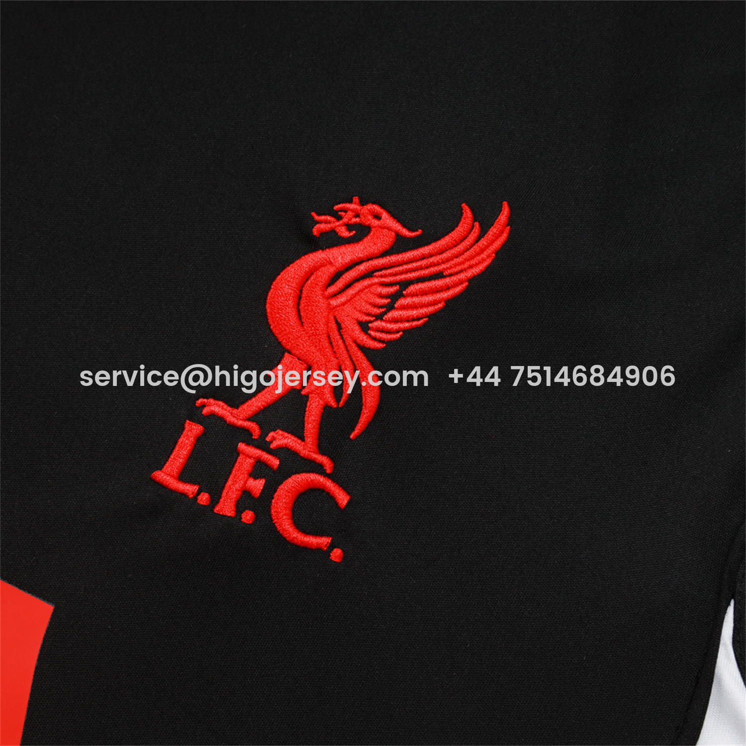 Higojerseys-Liver.pool 25-26 Vest Training Set - Black Vest & Black Shorts