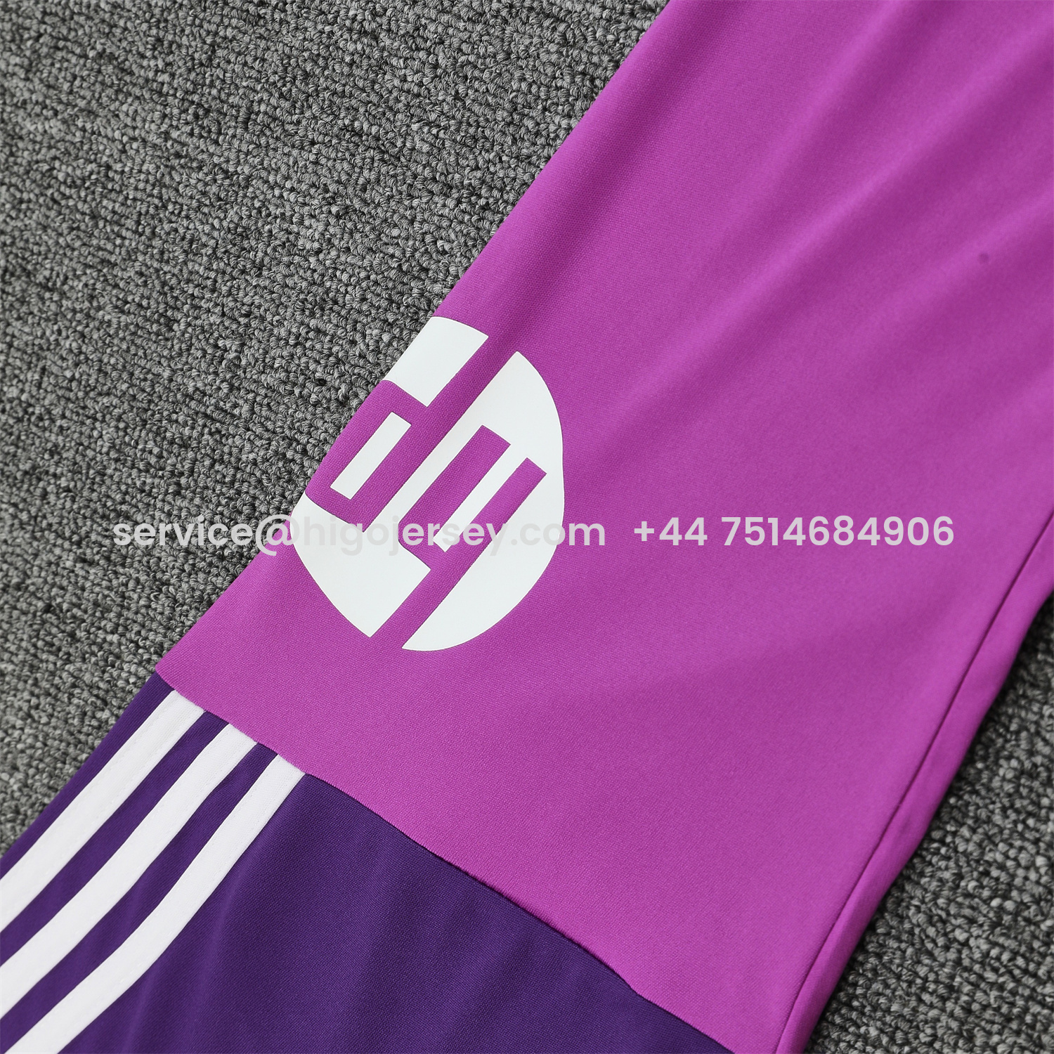 Higojerseys-Real Madrid 25-26 Longt-Sleeve Training Set - Purple Top & Purple Shorts