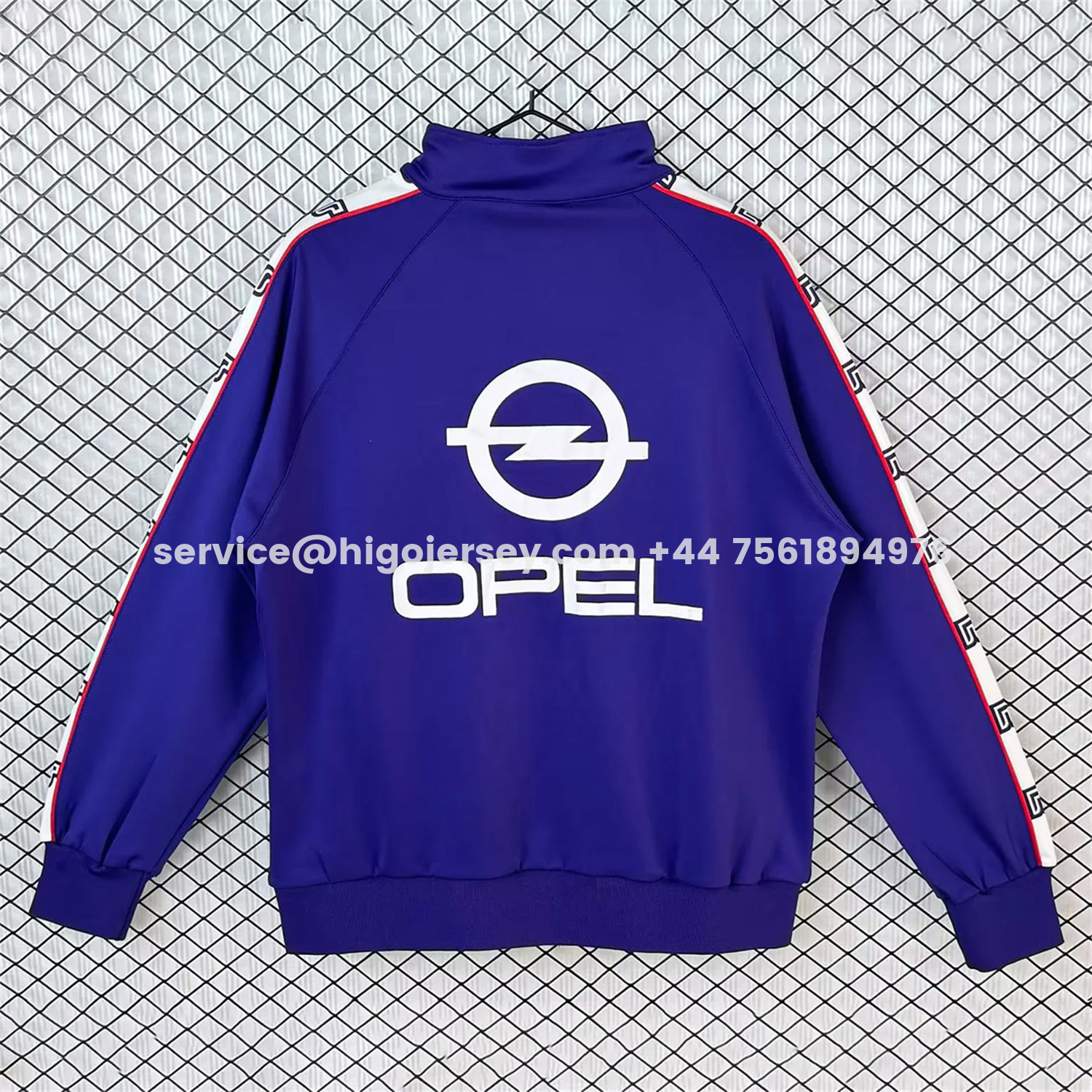 Higojerseys-Retro Fiorentina 1985-86 Windbreaker Jacket - Blue