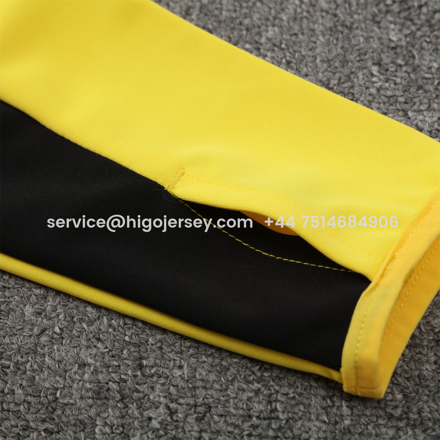 Higojerseys-Atletico Mineiro 25-26 Long Sleeve Training Set - Yellow Top & Black Pants
