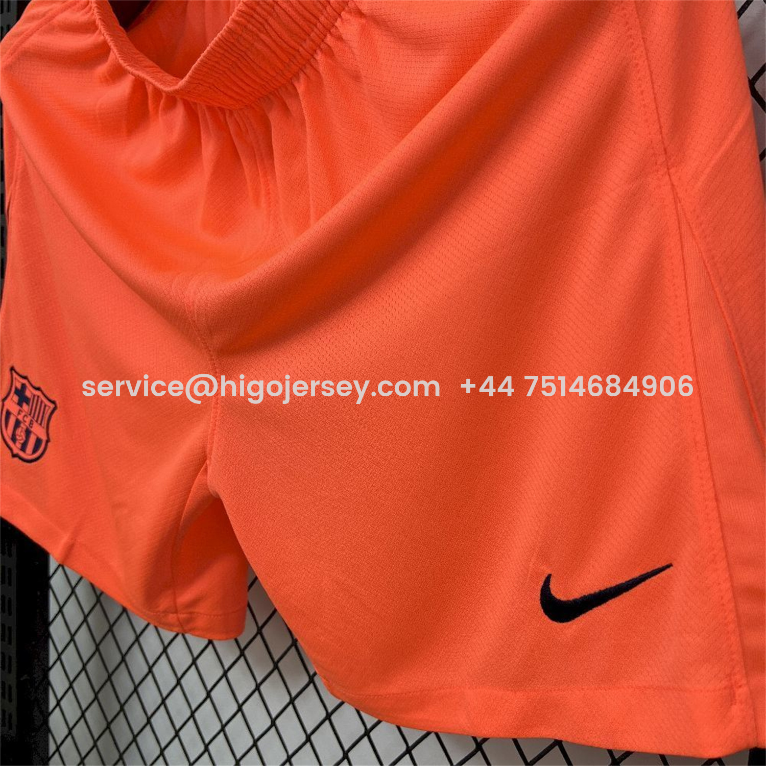 Higojerseys-Barcelona 25-26 Third Orange Shorts - Fans Version